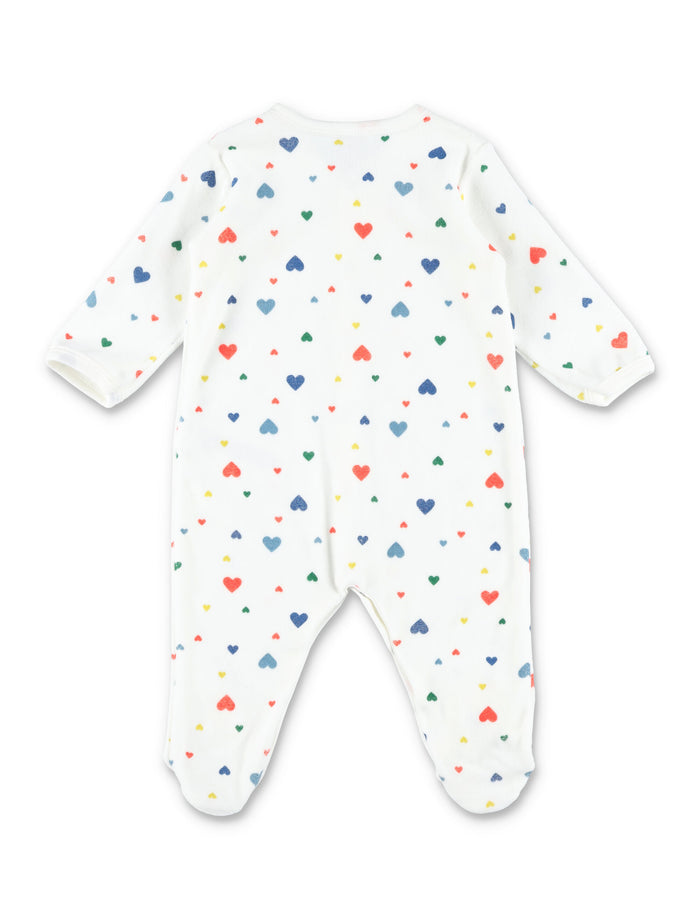 Kid - Printed velour pyjama suit Multi Cotton Jumpsuit