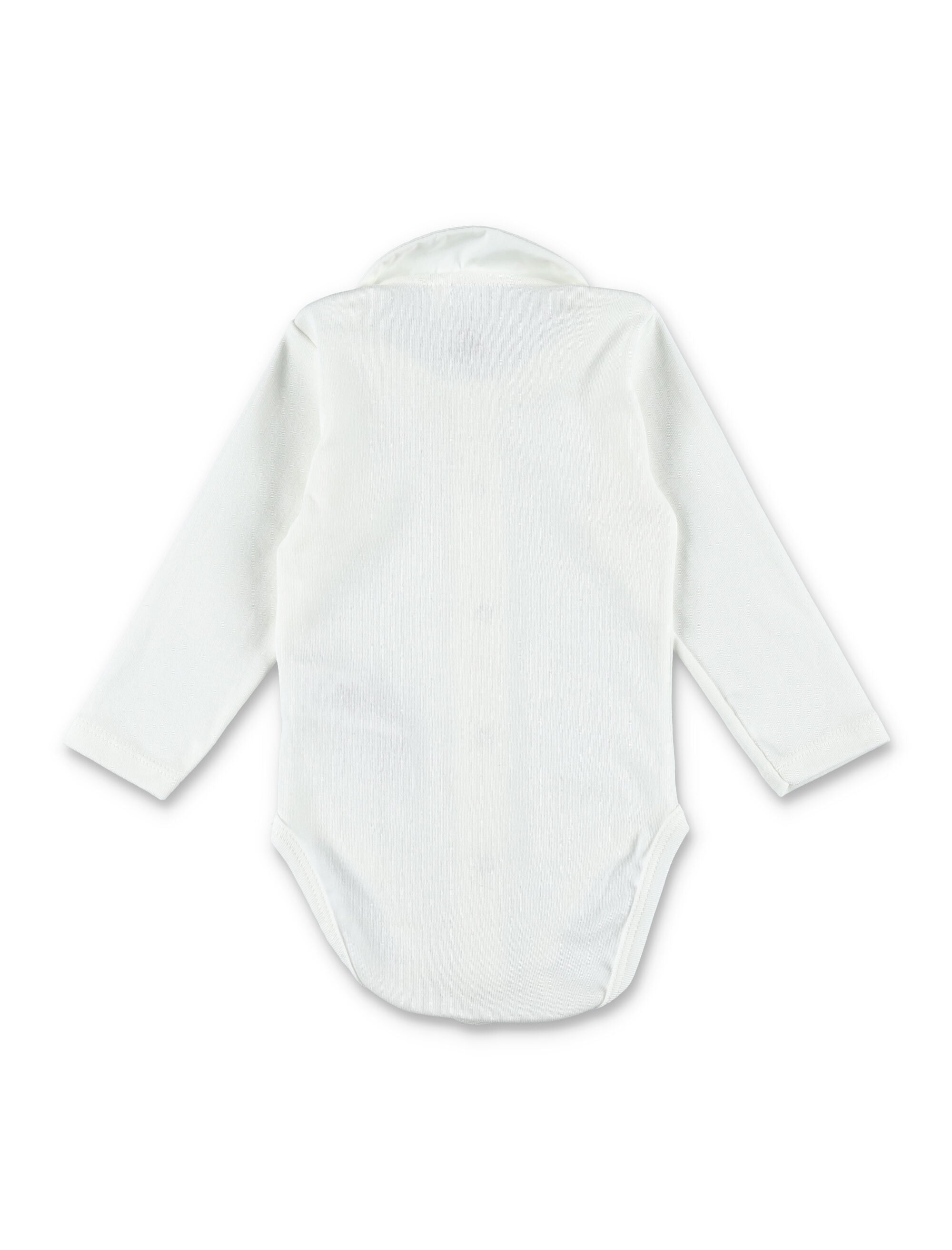 Kid - Embroidered collar body White Cotton Bodysuit