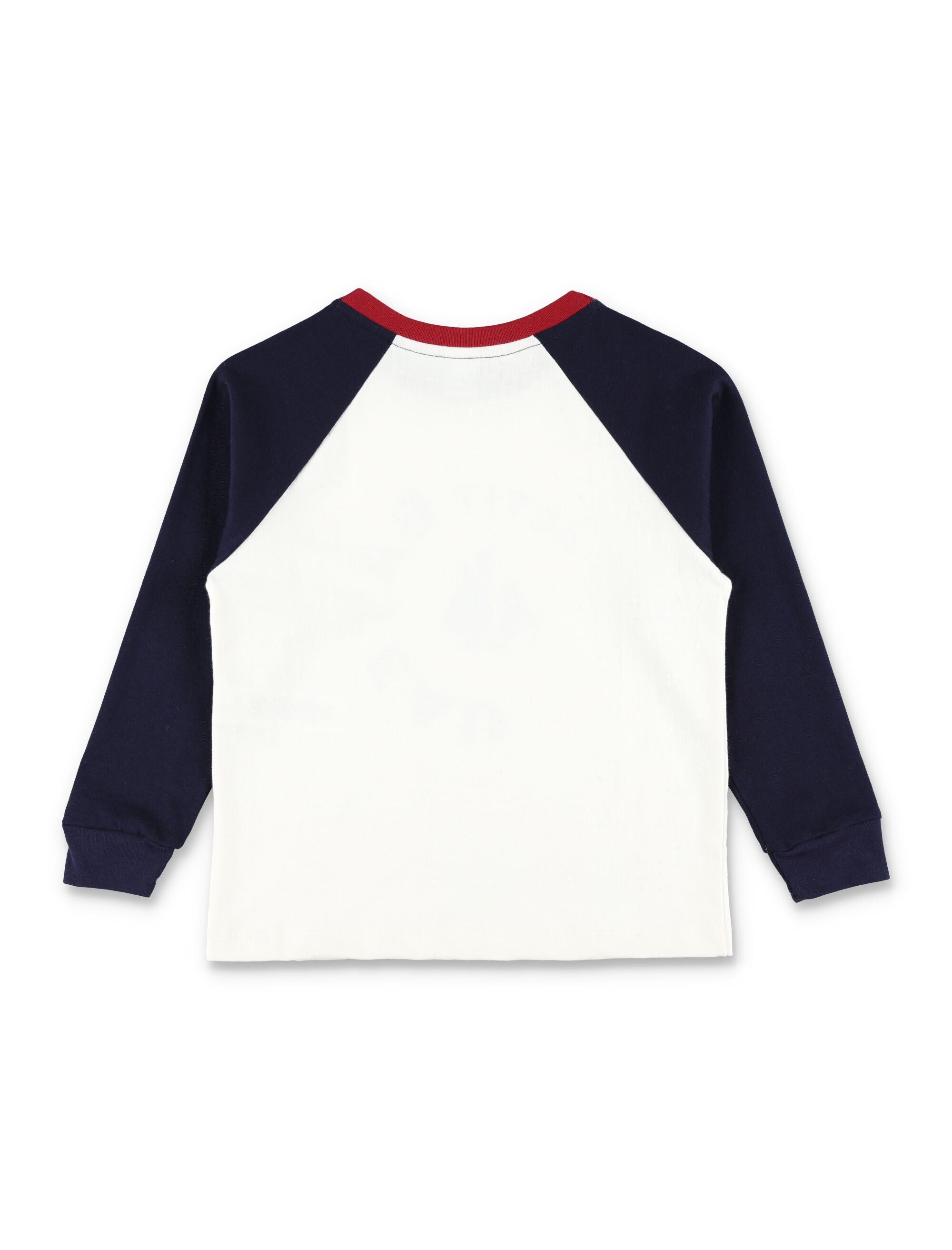 Petit Bateau boys long-sleeved cotton colourblock t-shirt White