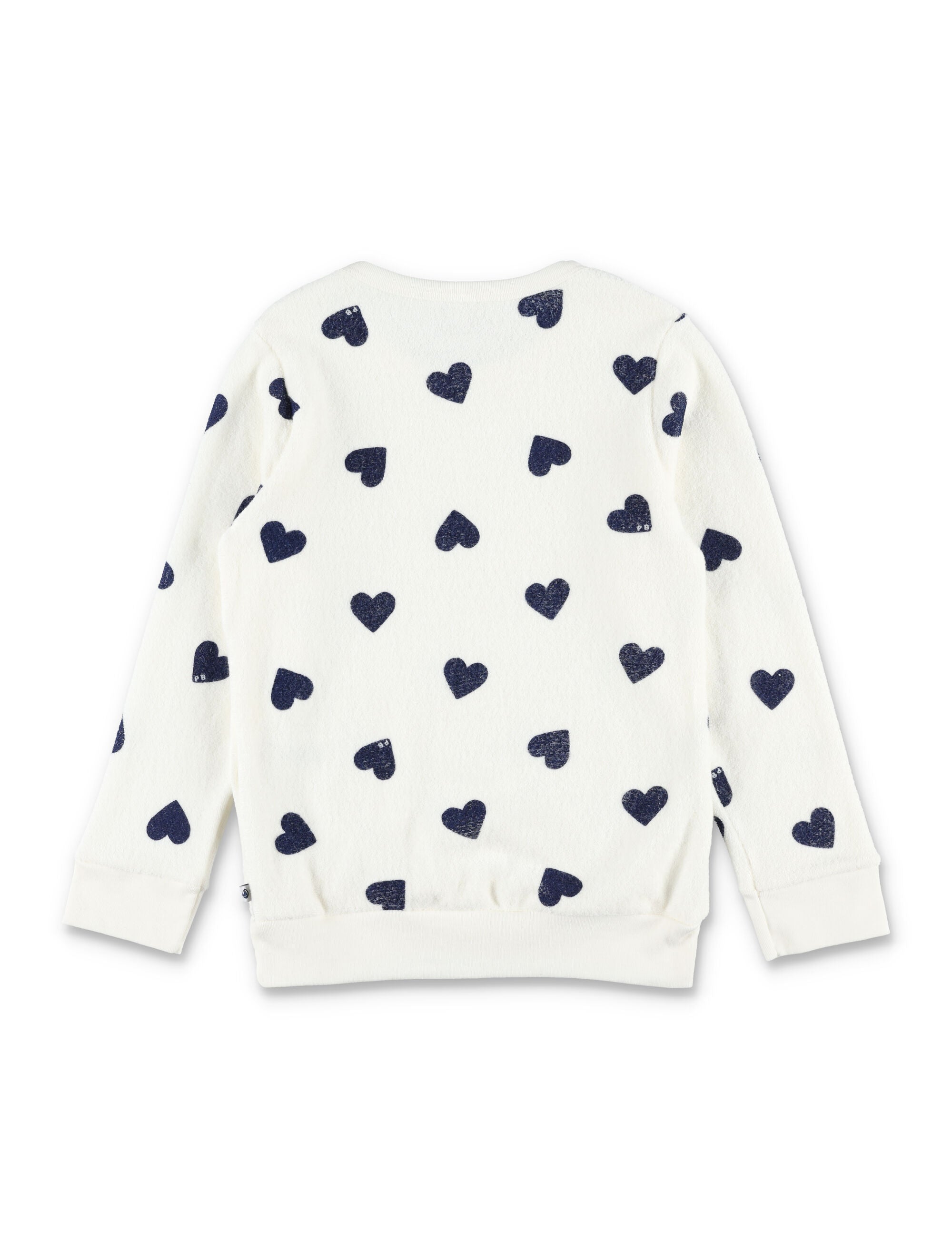 Petit Bateau cotton terry pyjamas with heart print White