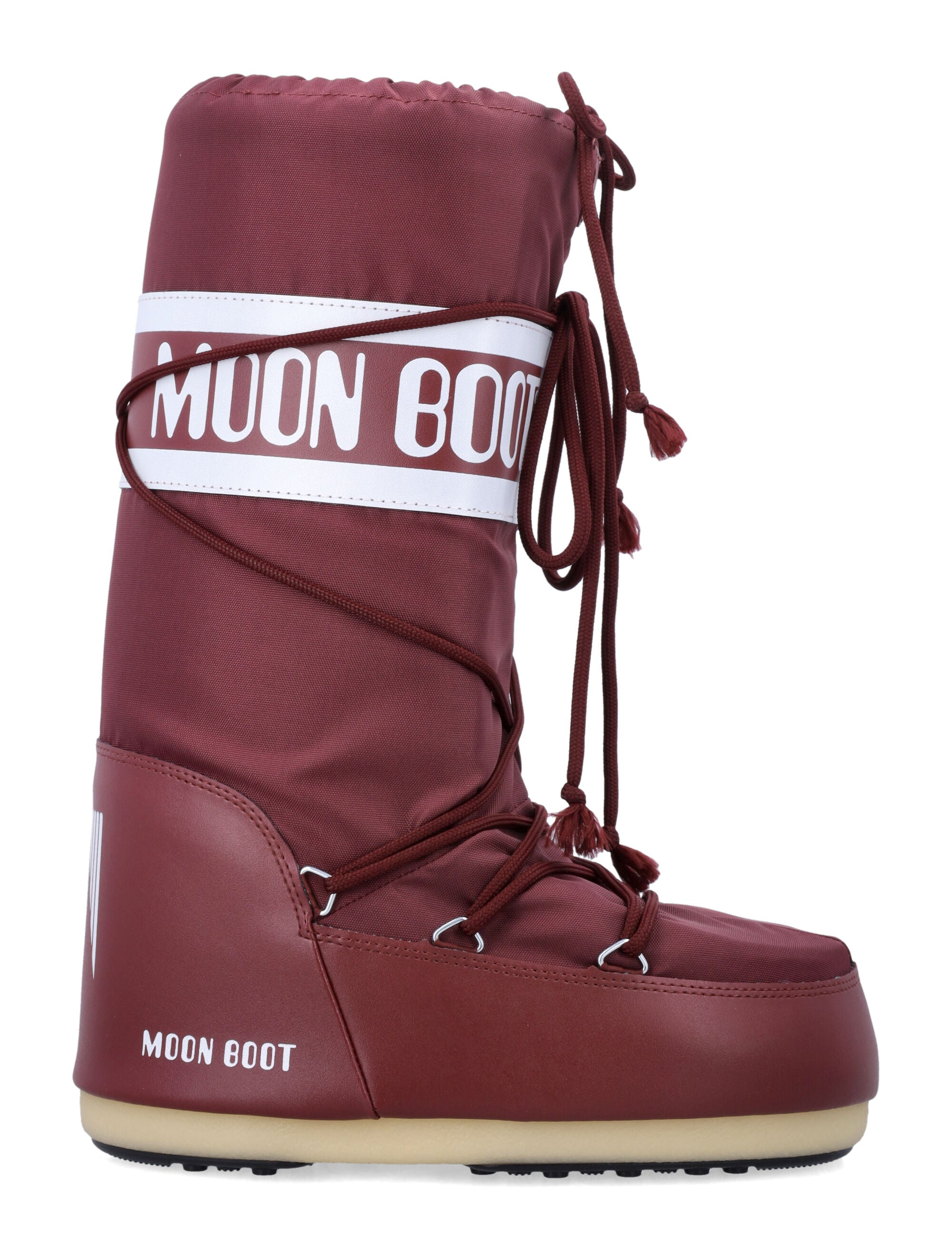 Moon Boot Icon High nylon Burgundy Upper