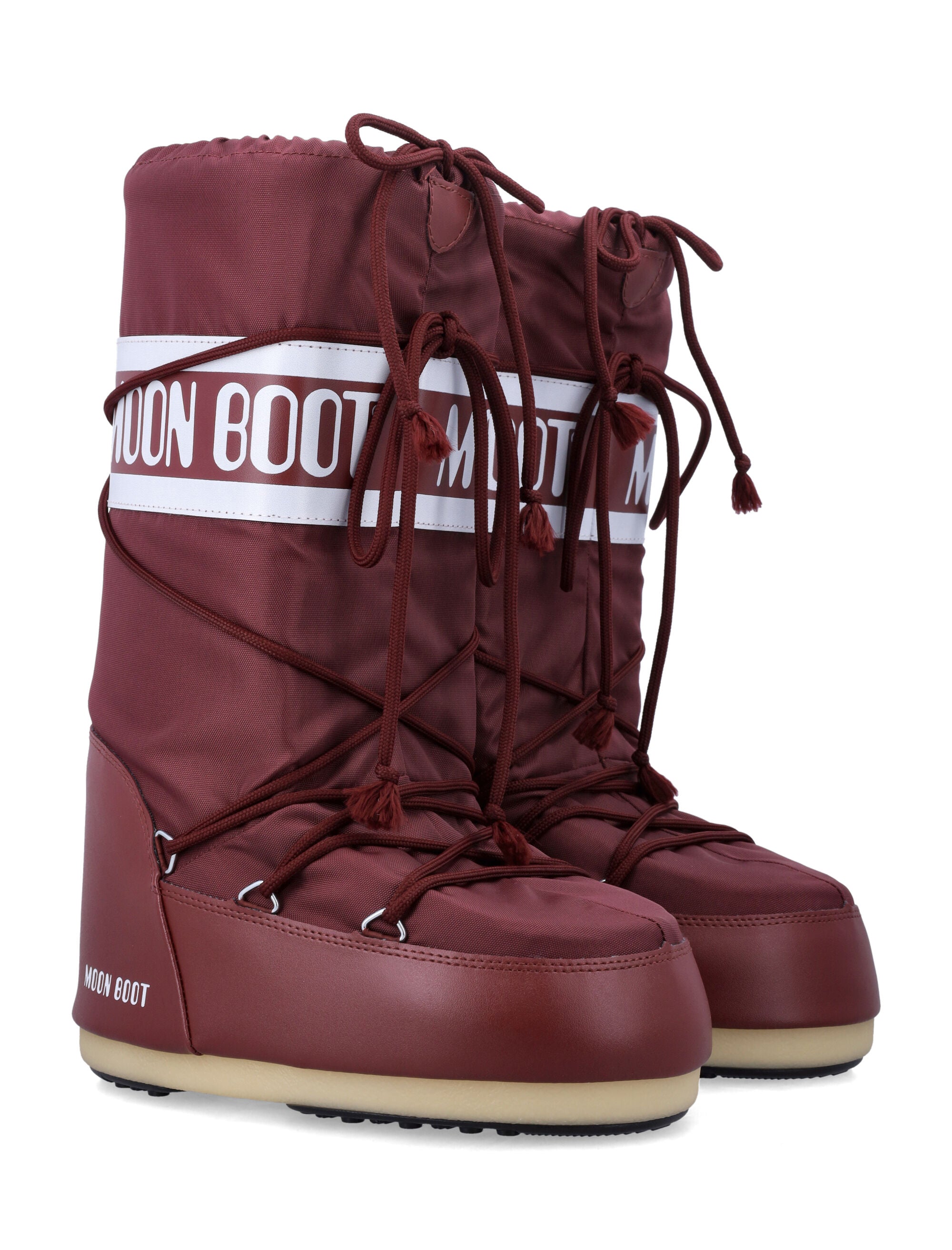 Moon Boot Icon High nylon Burgundy Upper