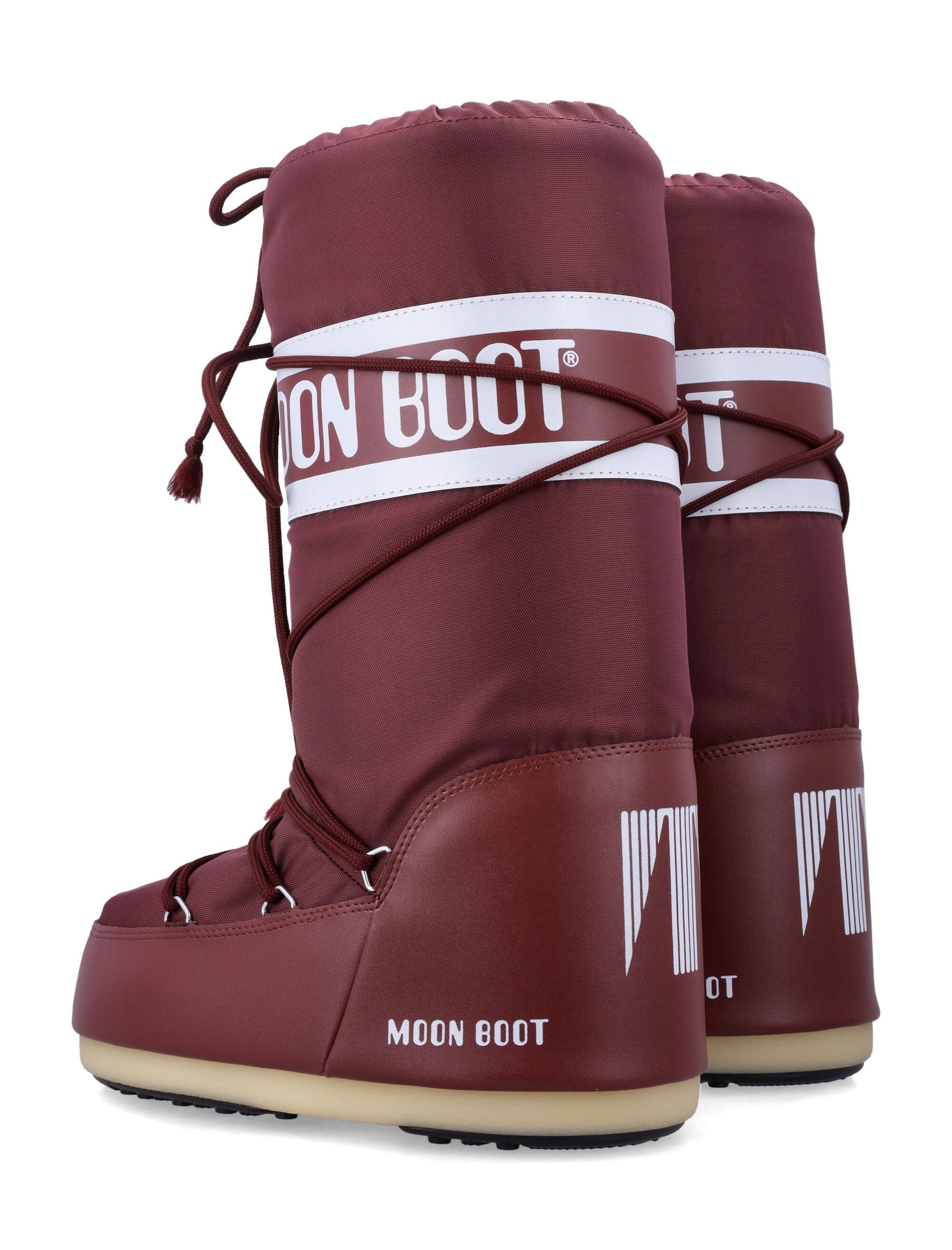 Moon Boot Icon High nylon Burgundy Upper