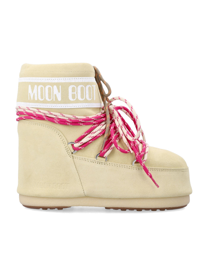 Moon Boot Icon low suede ankle Yellow Upper