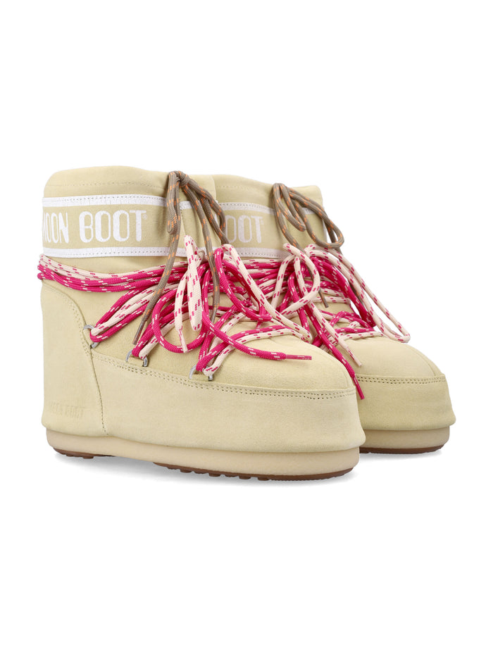 Moon Boot Icon low suede ankle Yellow Upper
