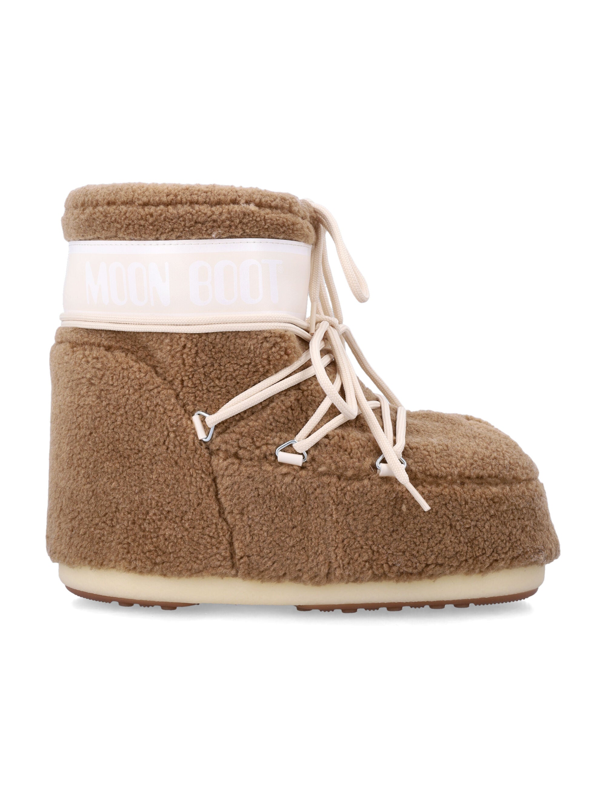 Moon Boot Icon low fleece ankle Camel Upper