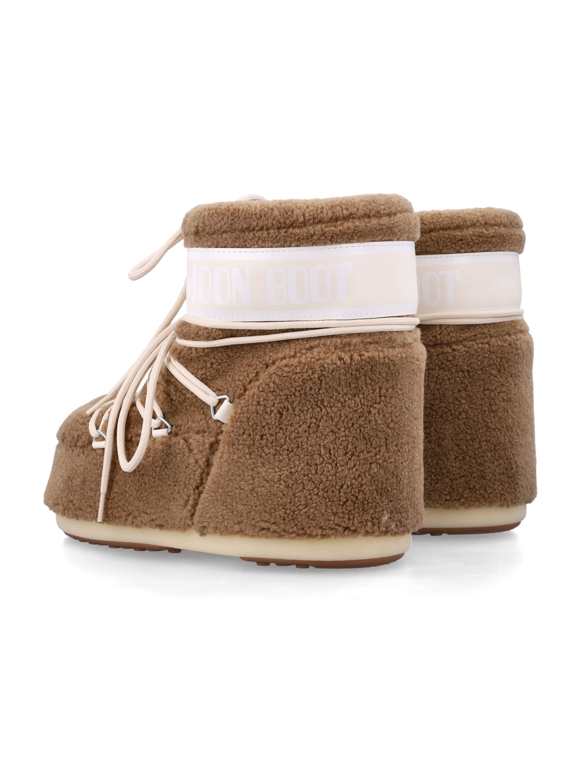 Moon Boot Icon low fleece ankle Camel Upper
