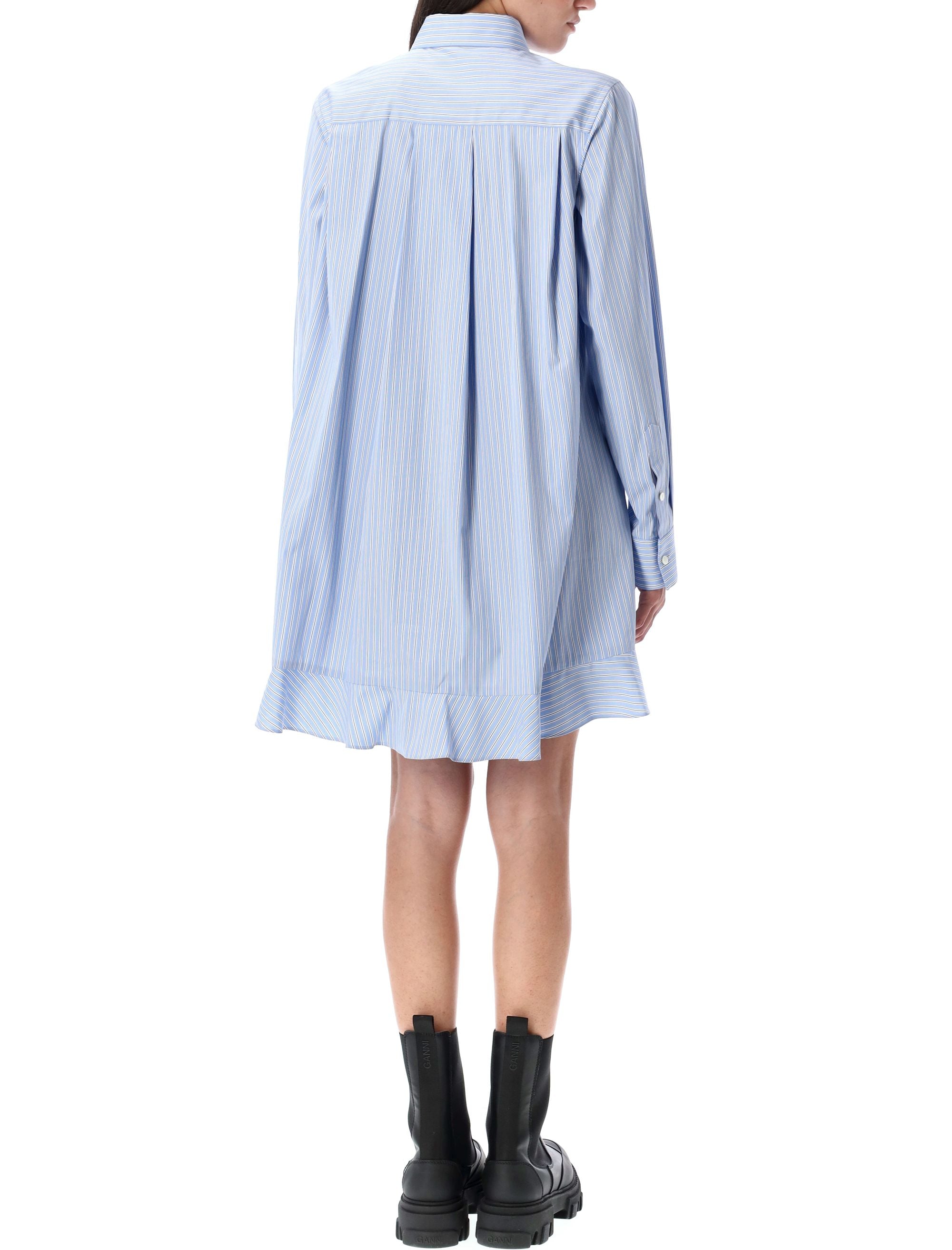 Striped shirt dress Lightblue Stripe Cotton