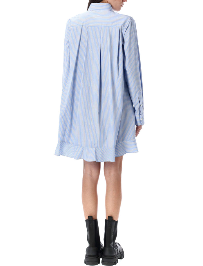 Striped shirt dress Lightblue Stripe Cotton