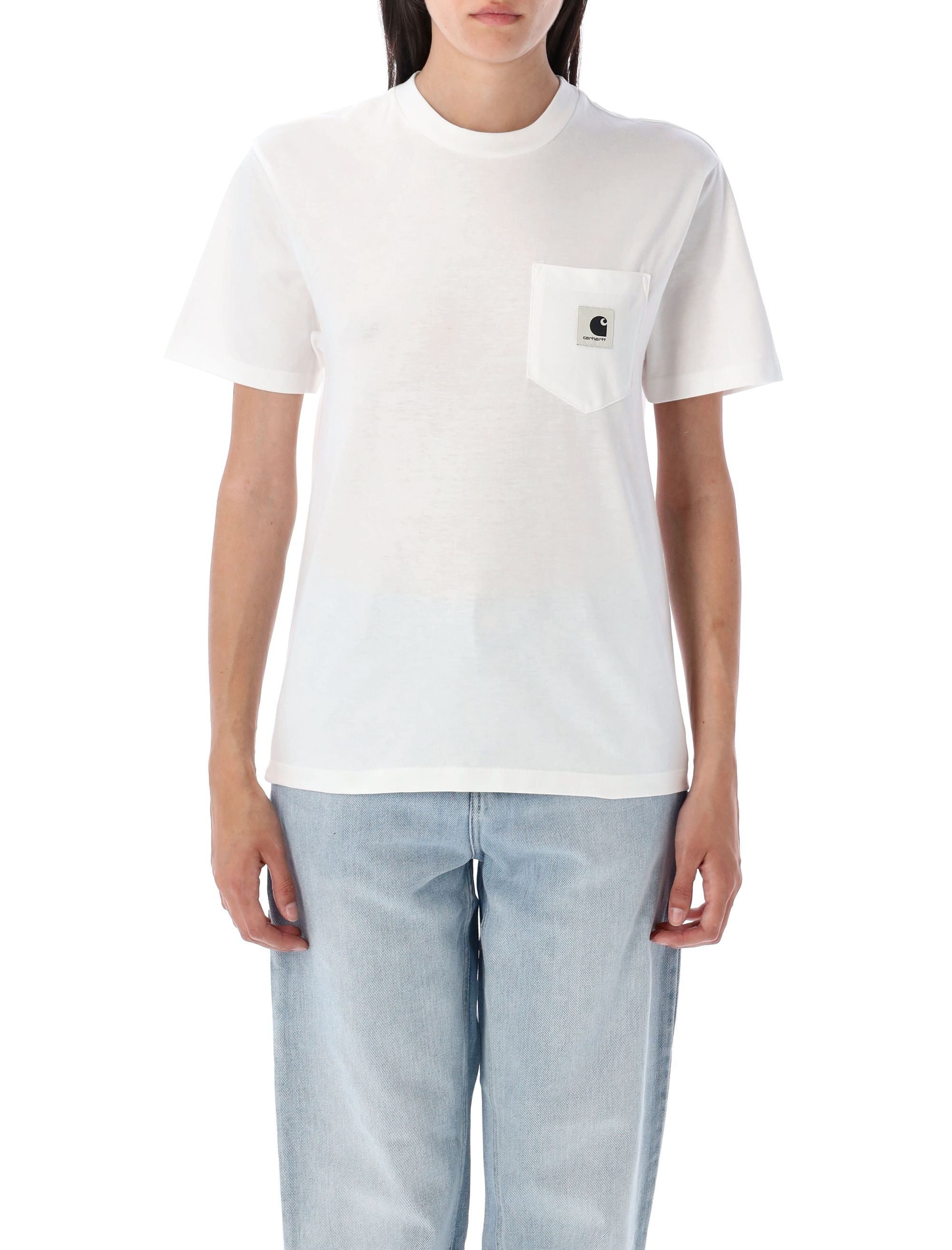 Pocket t-shirt White Organic Cotton