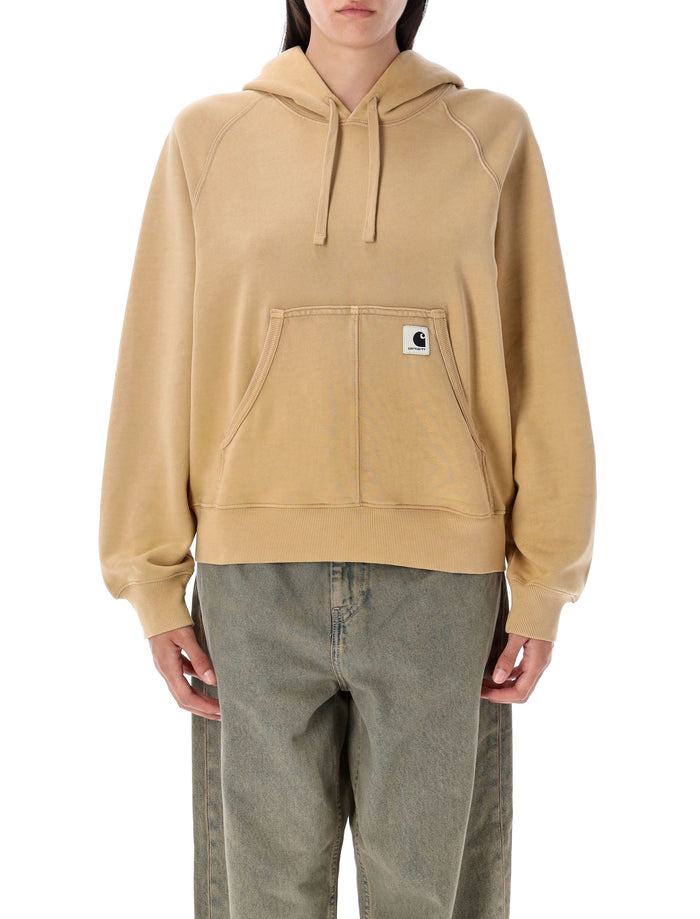 Hooded Hudson sweatshirt Dusty H Brown Cotton
