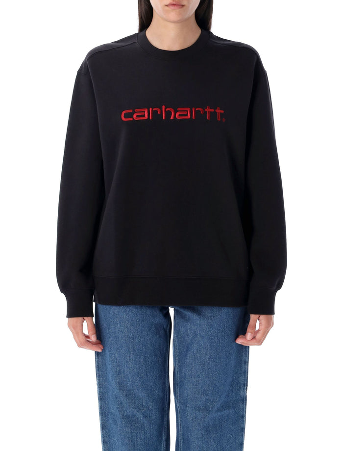 Carhartt sweatshirt Black Scarlet Cotton