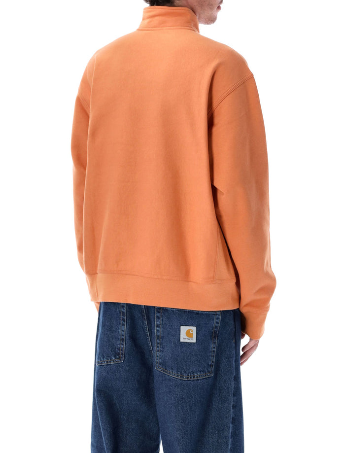Half-Zip American Script Sweatshirt Redhaven Cotton