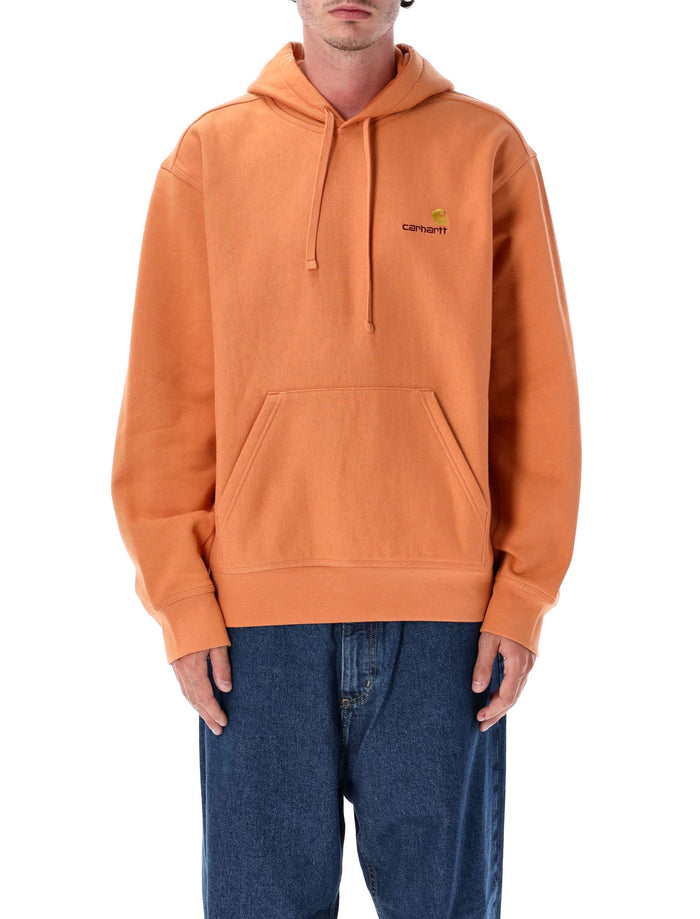 Hooded American Script Sweatshirt Redhaven Cotton