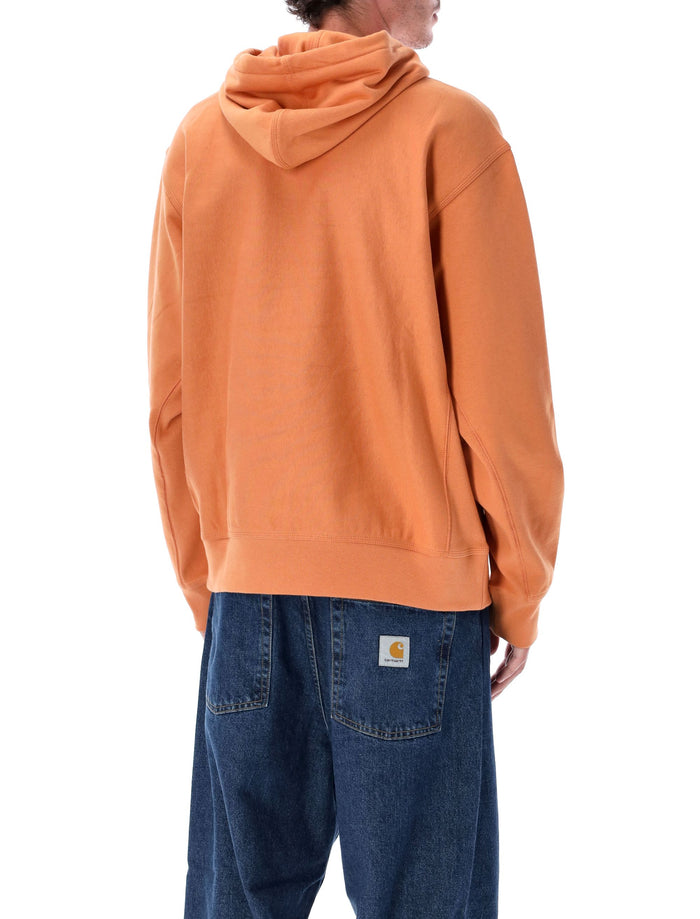 Hooded American Script Sweatshirt Redhaven Cotton