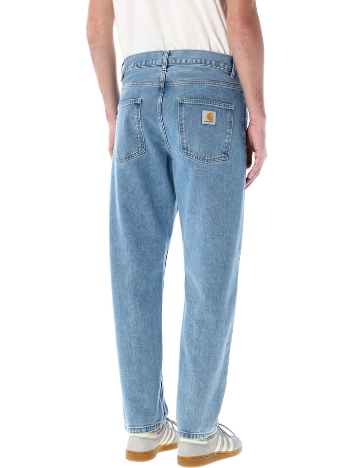 Newel denim pant Blue Stone Bleached Cotton Jean