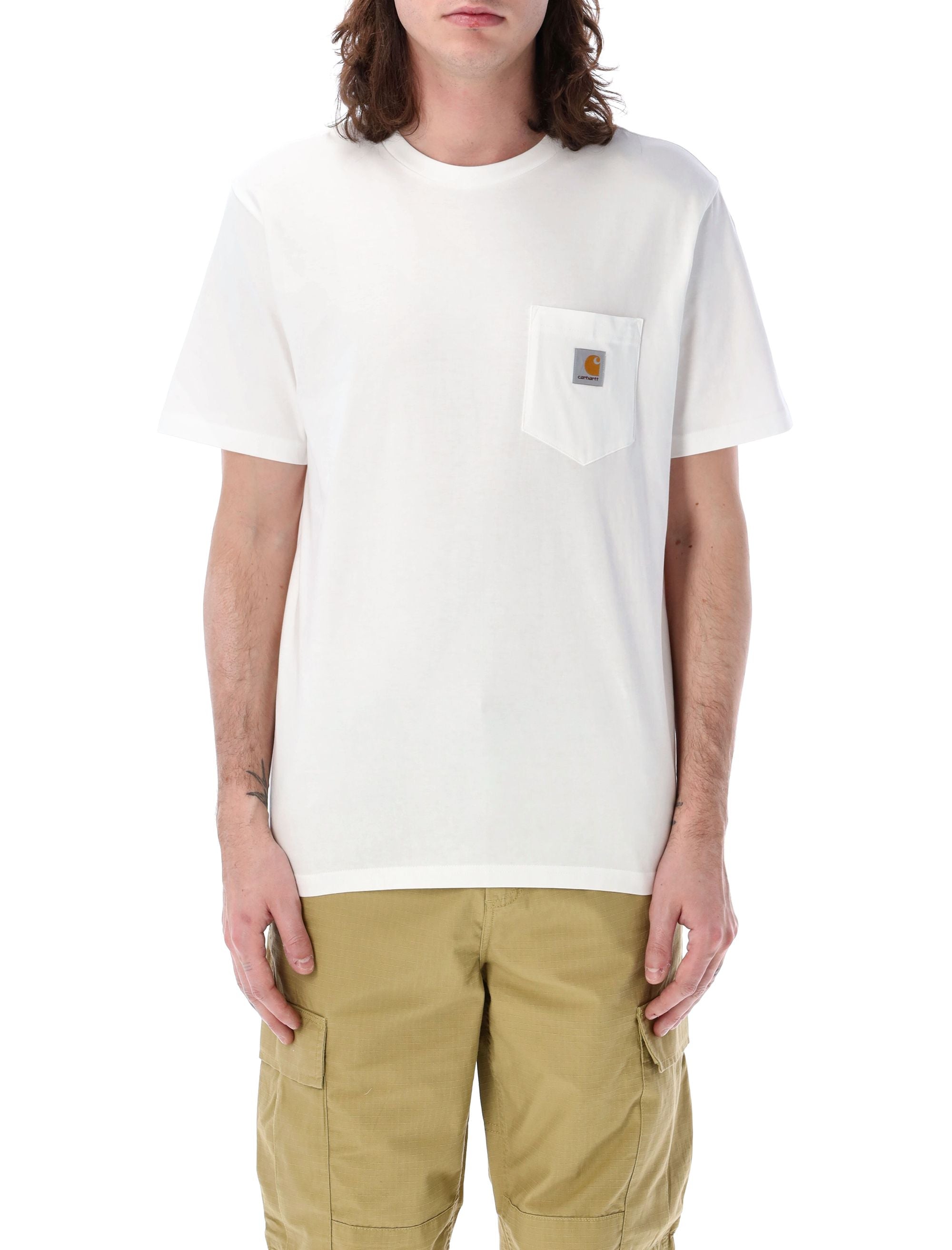 Pocket t-shirt White Cotton Tshirt