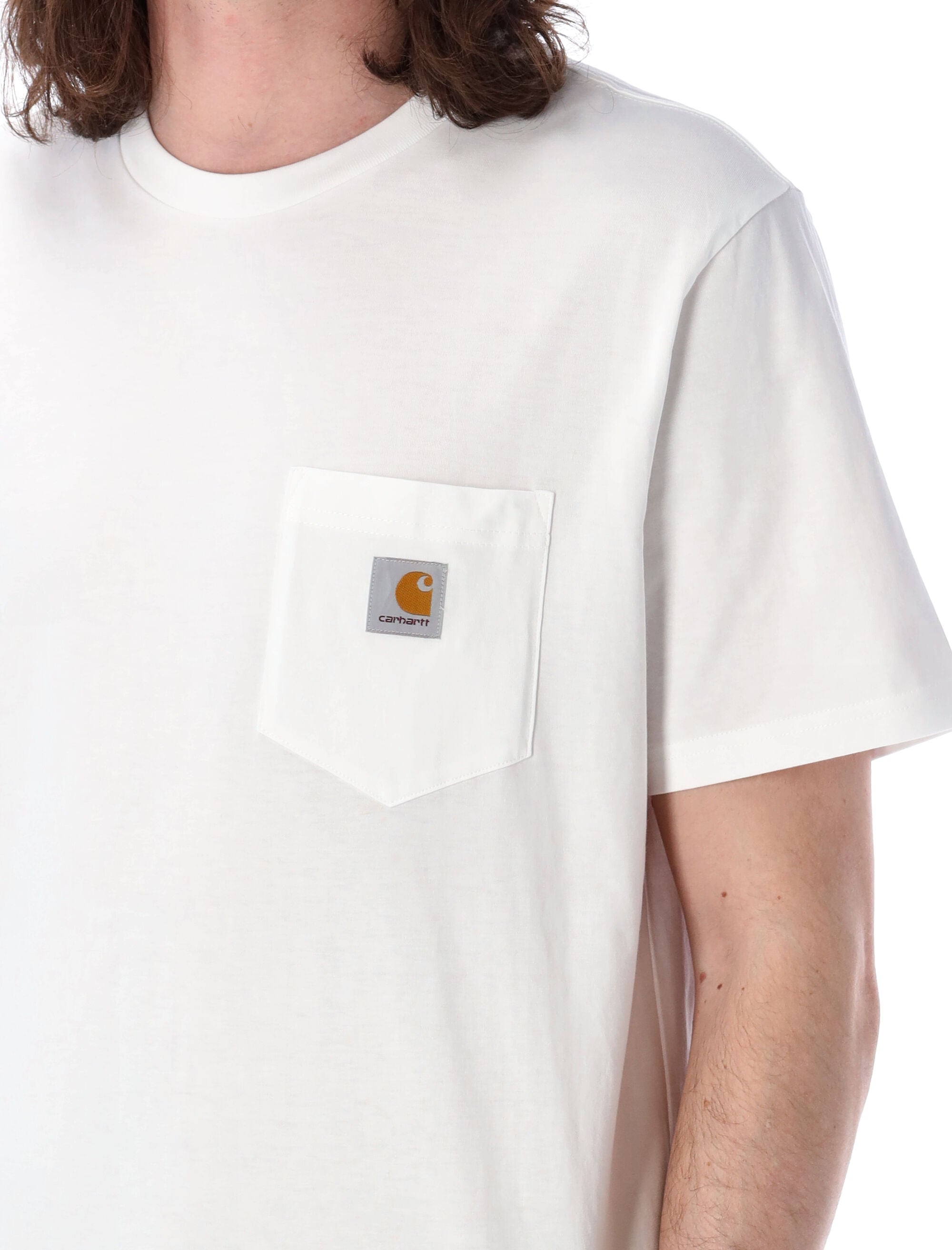 Pocket t-shirt White Cotton Tshirt
