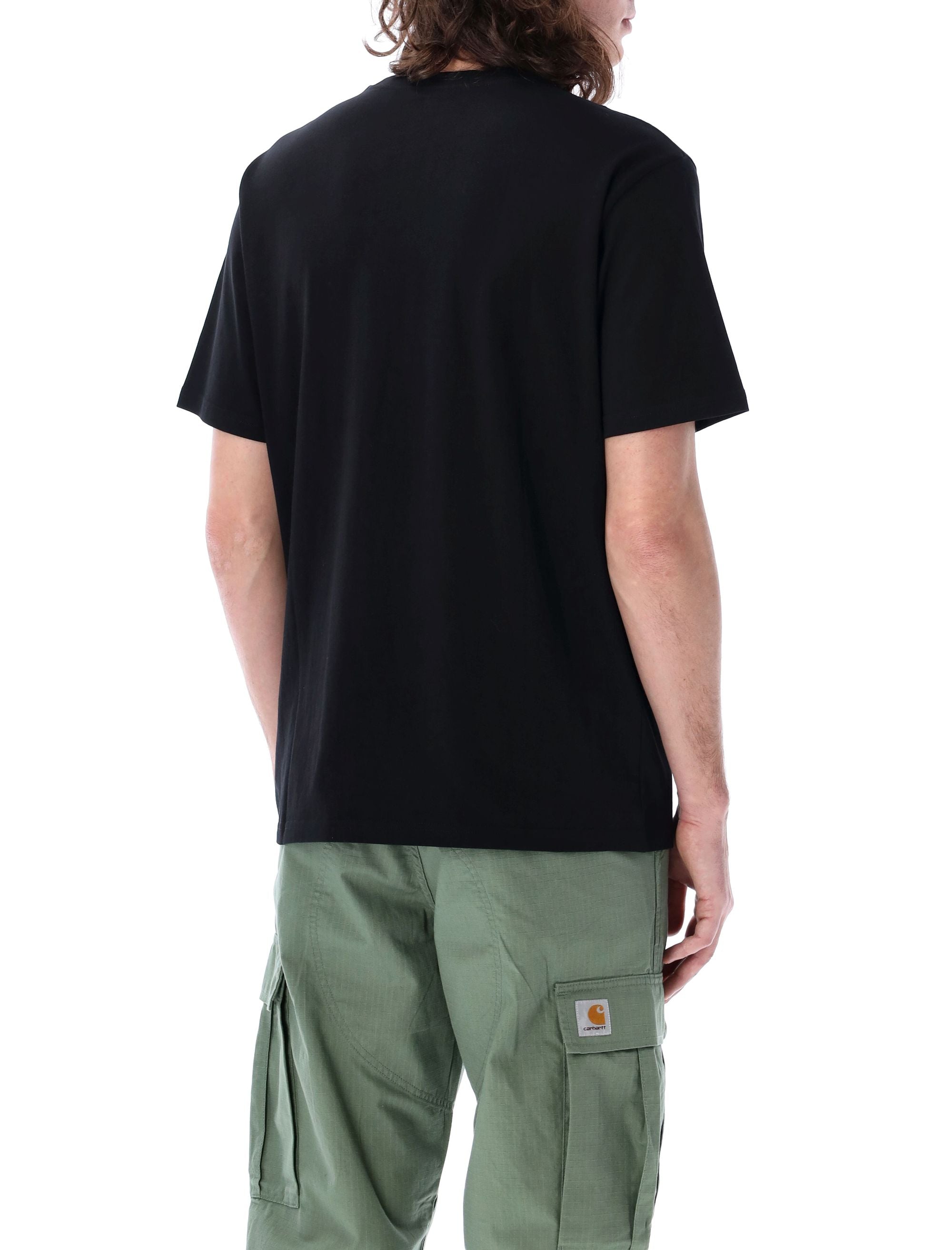 Pocket t-shirt Black Cotton Tshirt