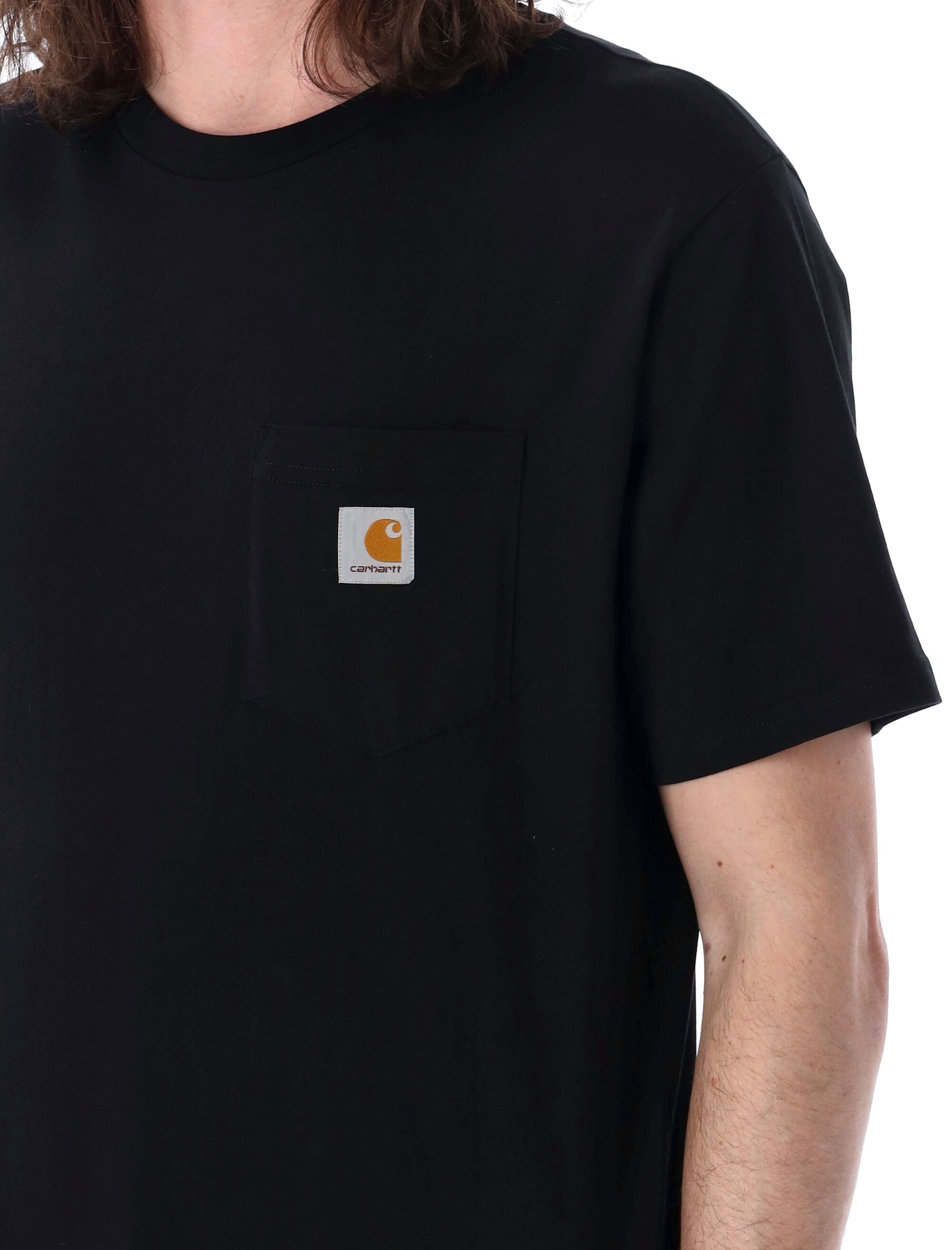 Pocket t-shirt Black Cotton Tshirt