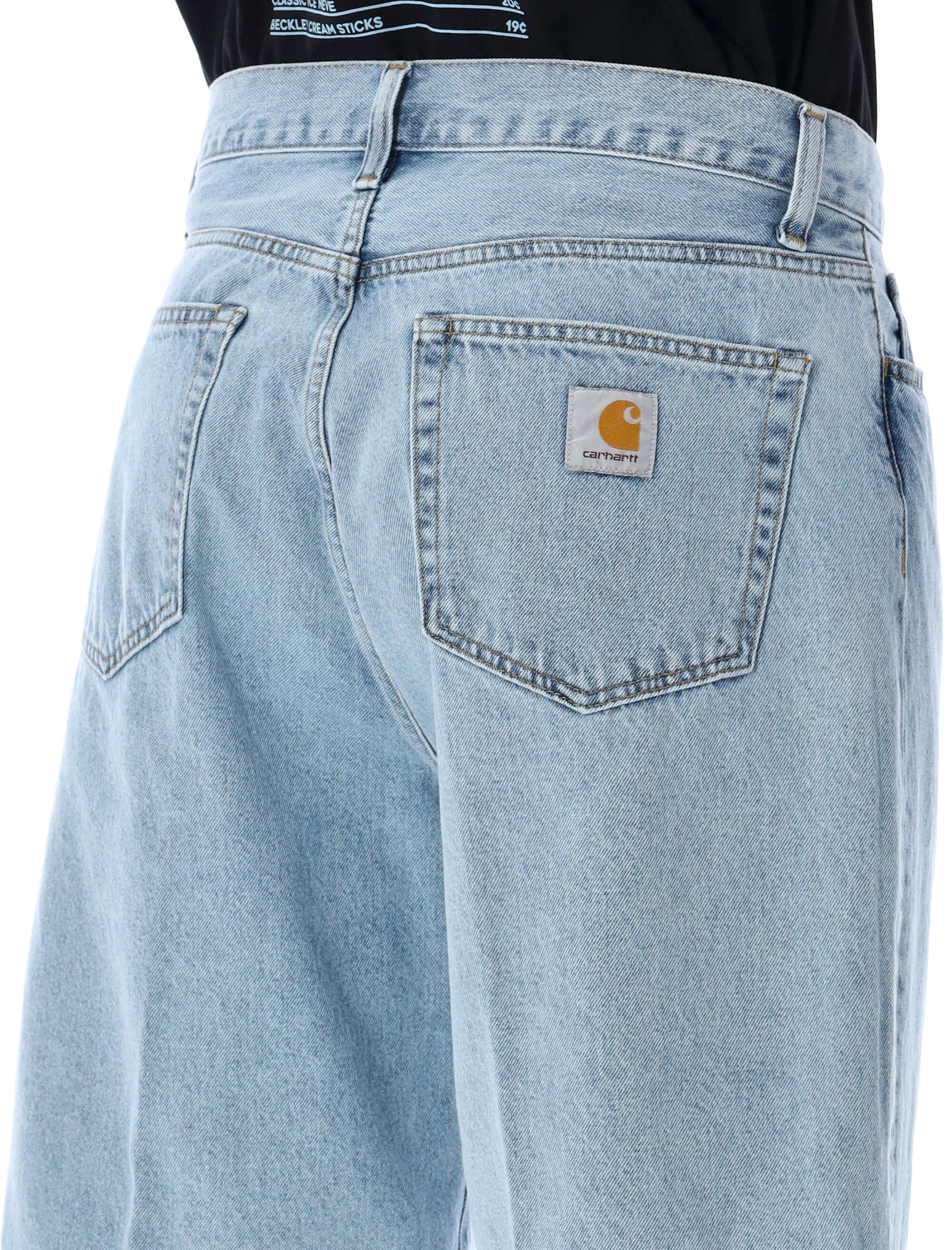 Landon short Blue Blitched Cotton