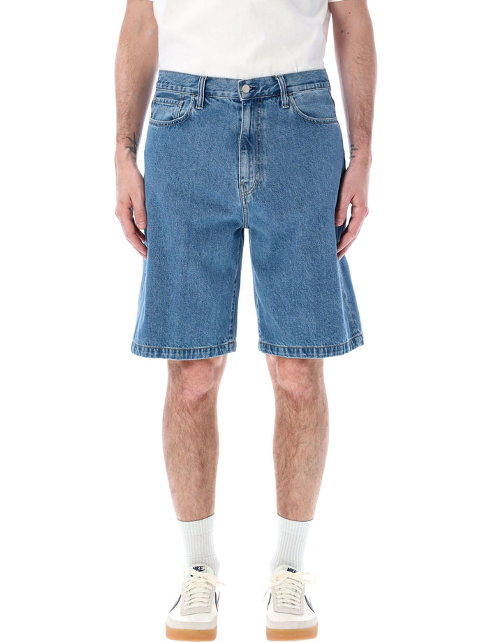 Landon Short Blue Heavy Stone Wash Cotton