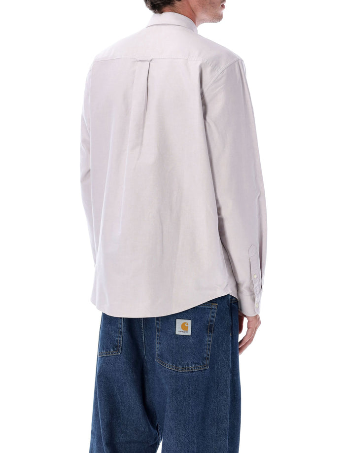 C-Logo Shirt Pink Fog Cotton Oxford