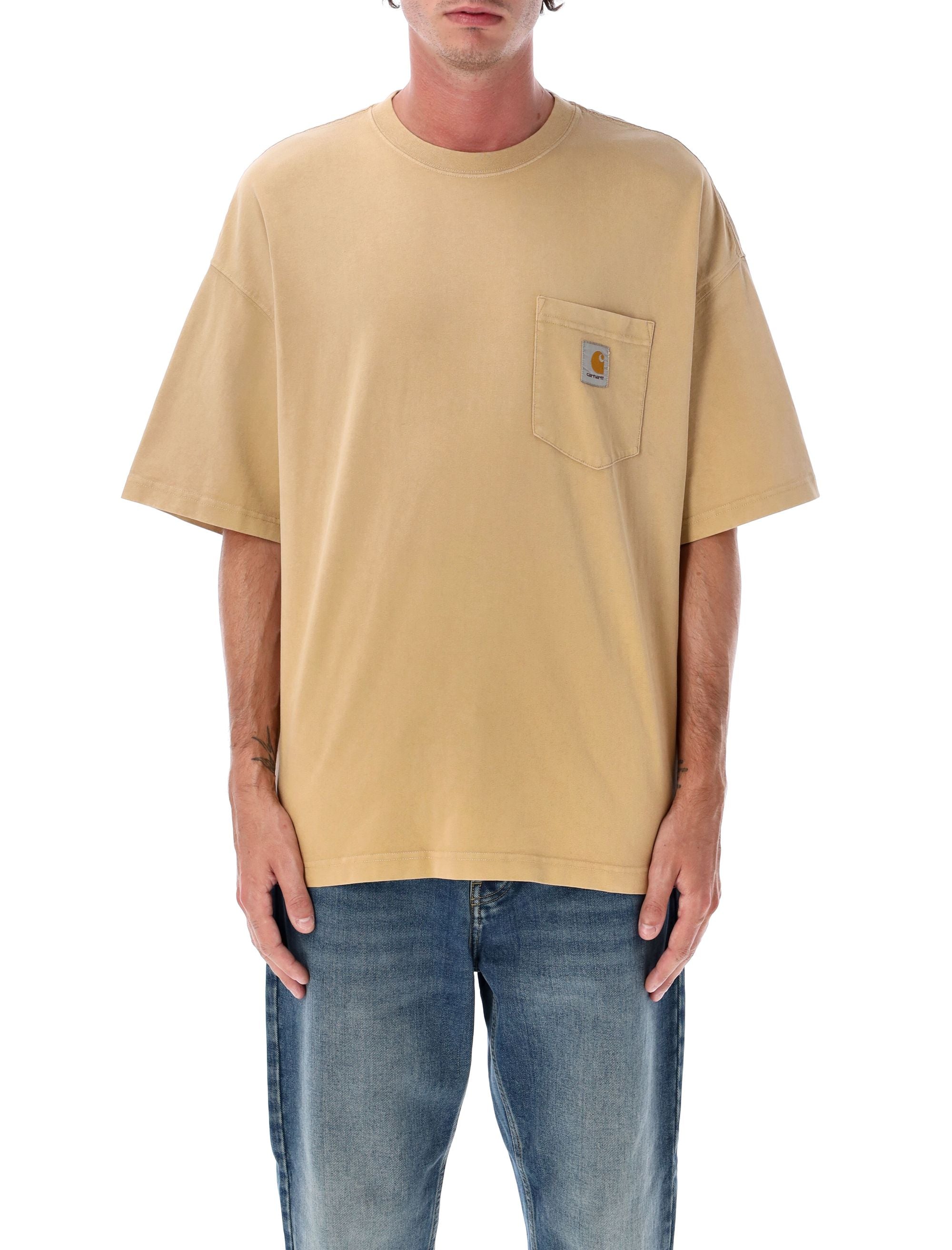 Hudson pocket t-shirt Dusty H Brown Cotton Tshirt