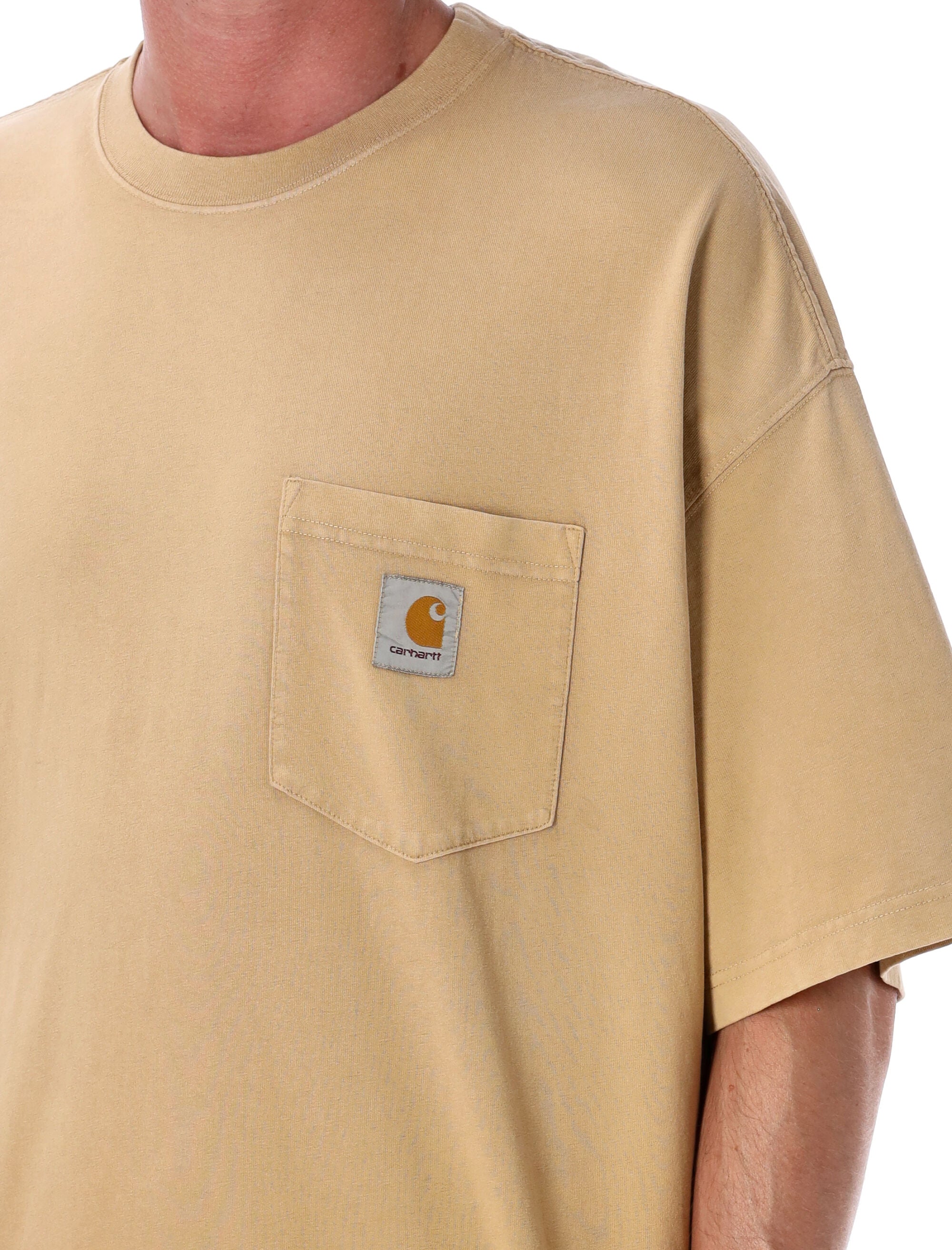 Hudson pocket t-shirt Dusty H Brown Cotton Tshirt