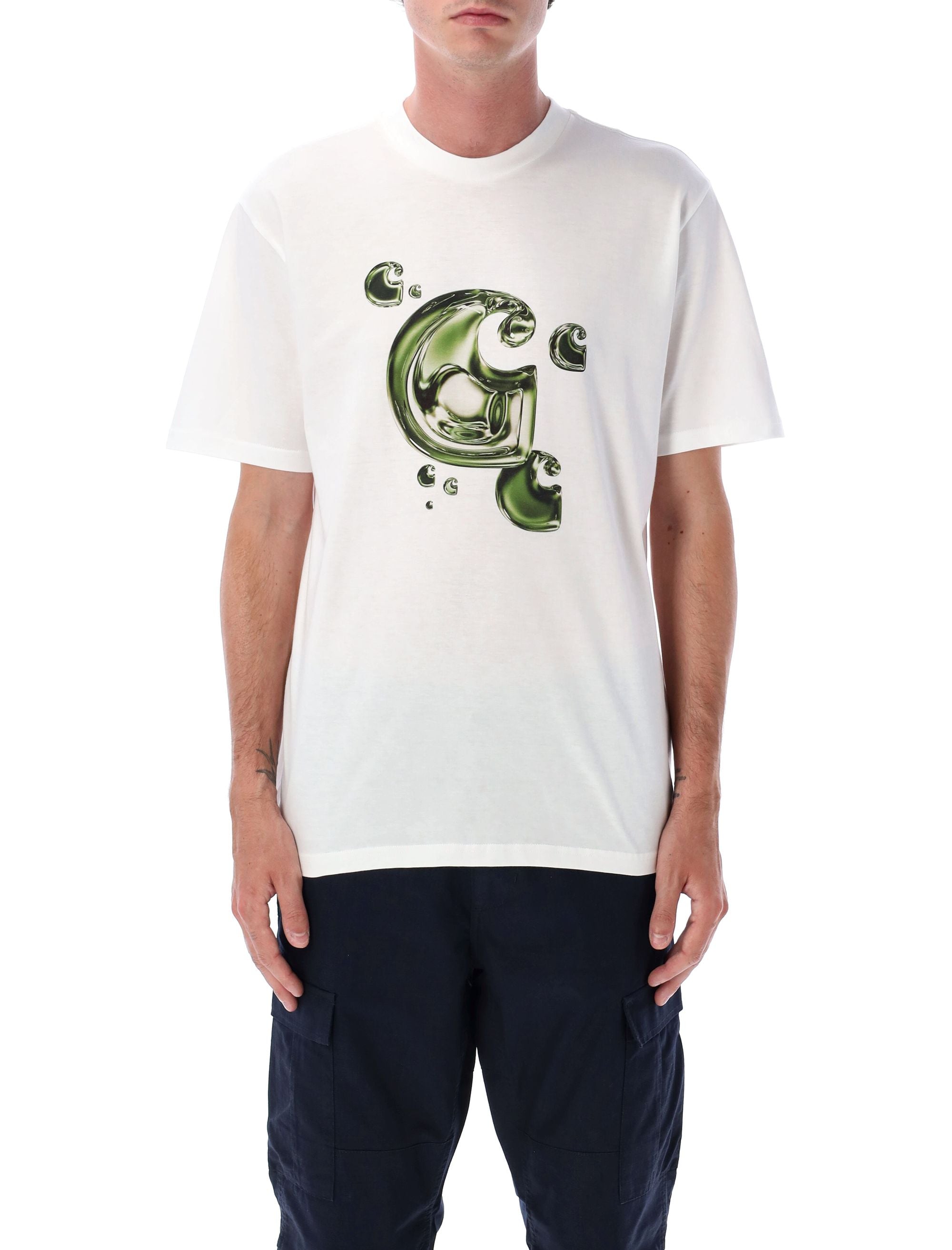 Solar Chrome C-Logo t-shirt White Organic Cotton