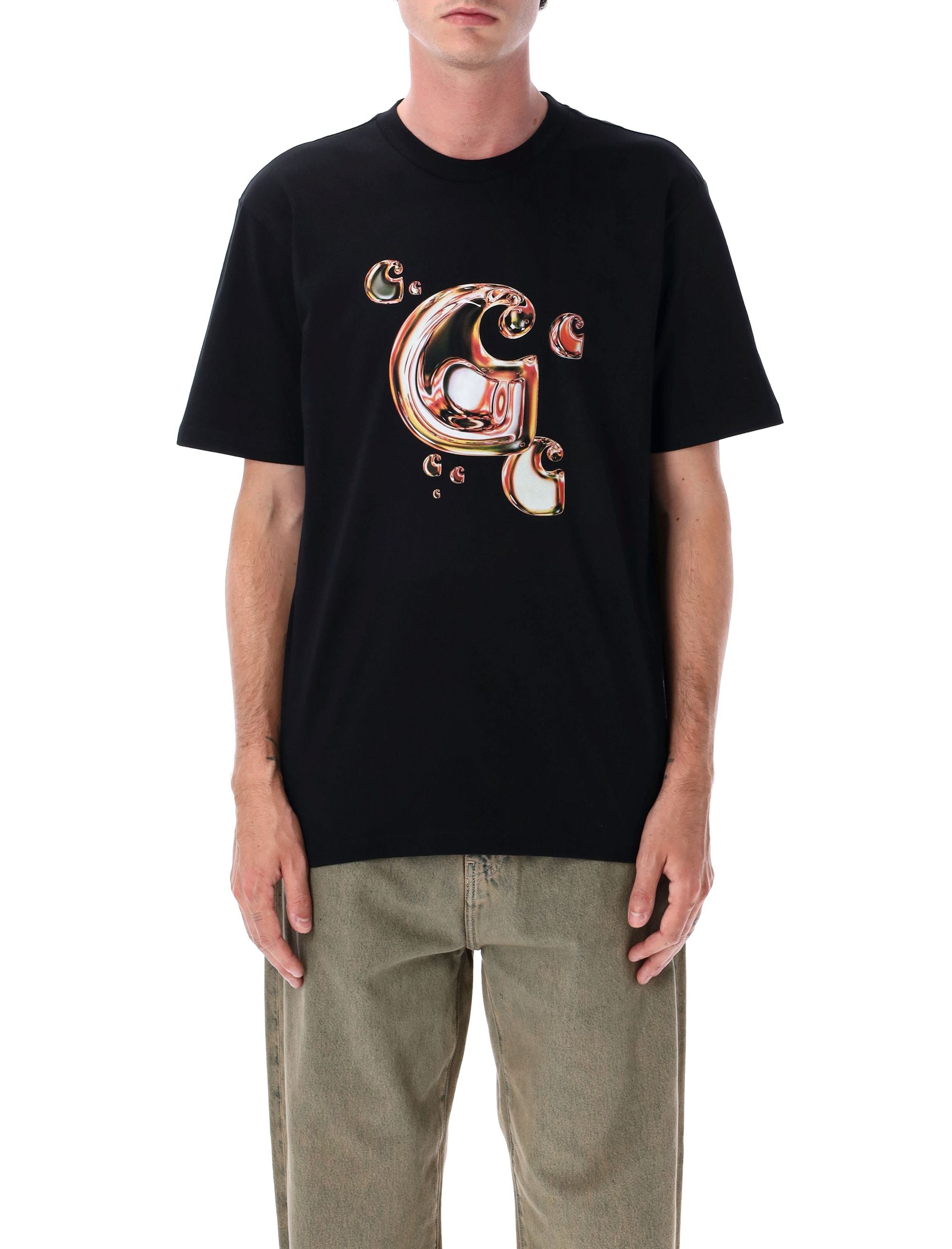 Solar Chrome C-Logo t-shirt Black Organic Cotton