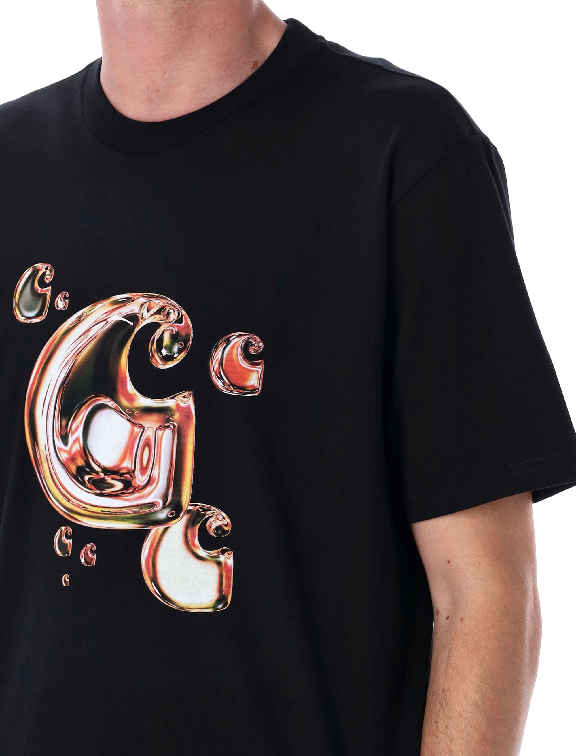 Solar Chrome C-Logo t-shirt Black Organic Cotton