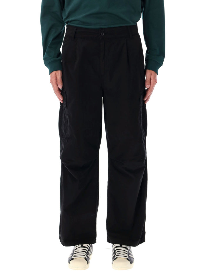 Cole Relaxed Fit Cargo Pants Black Cotton