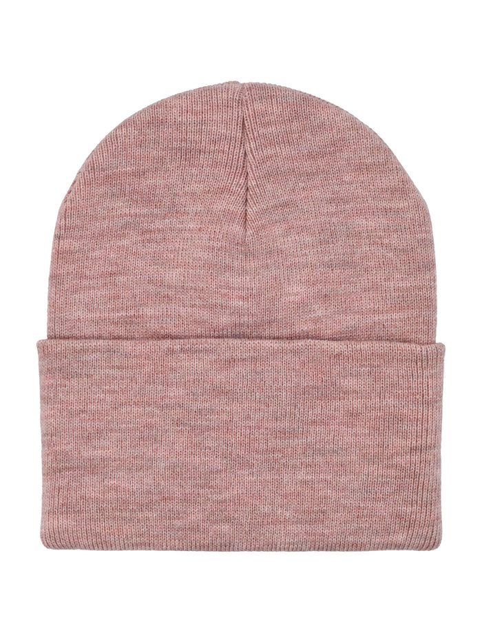 Logo patch beanie Glassy Pink Acrylic Hat