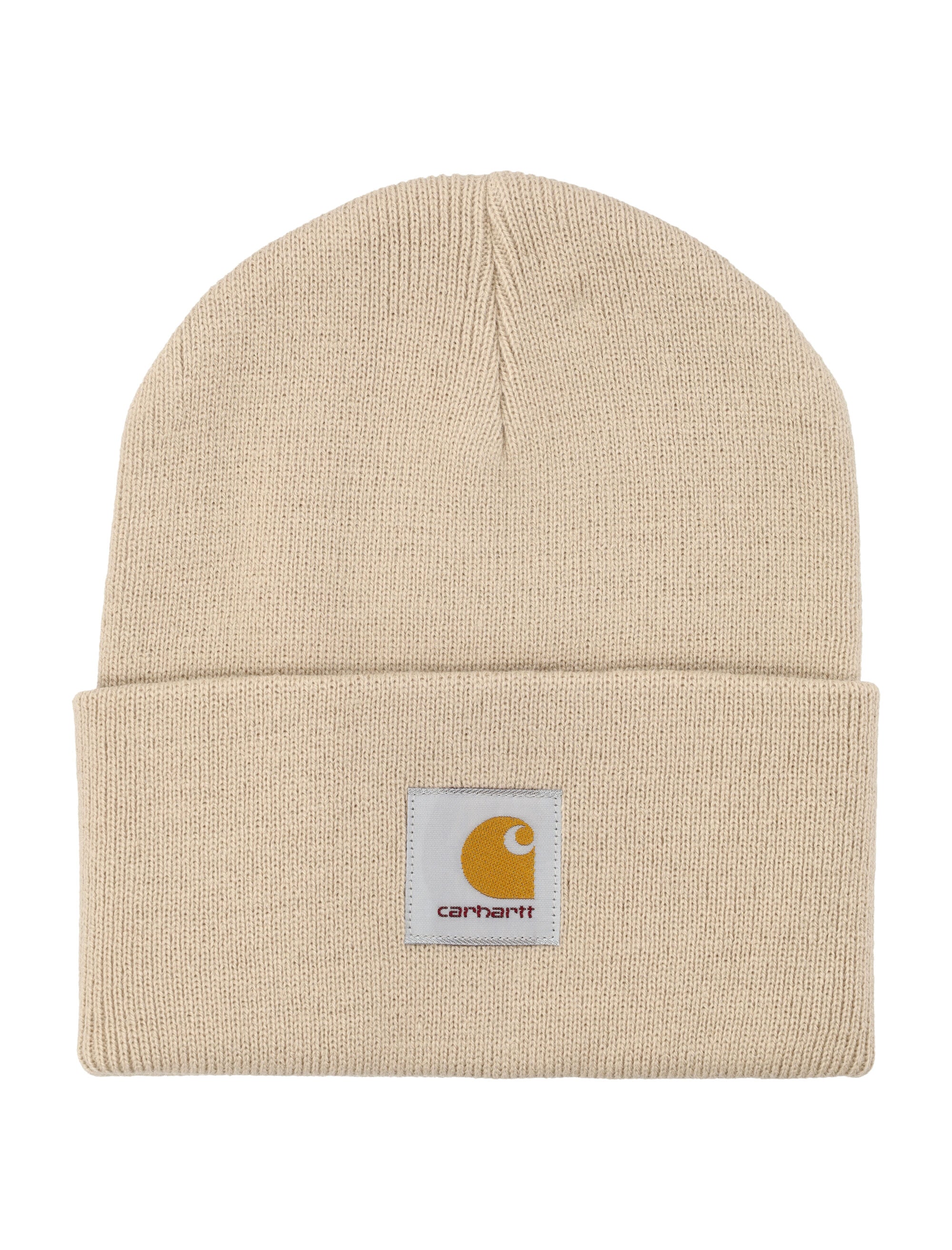 Carhartt WIP Logo Patch Beanie Fleur De Sel Acrylic Hat