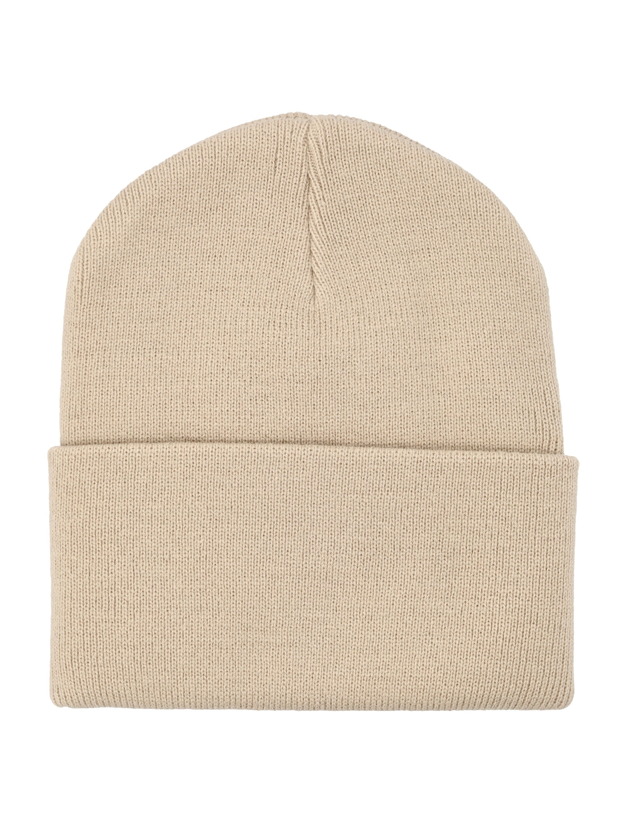 Carhartt WIP Logo Patch Beanie Fleur De Sel Acrylic Hat