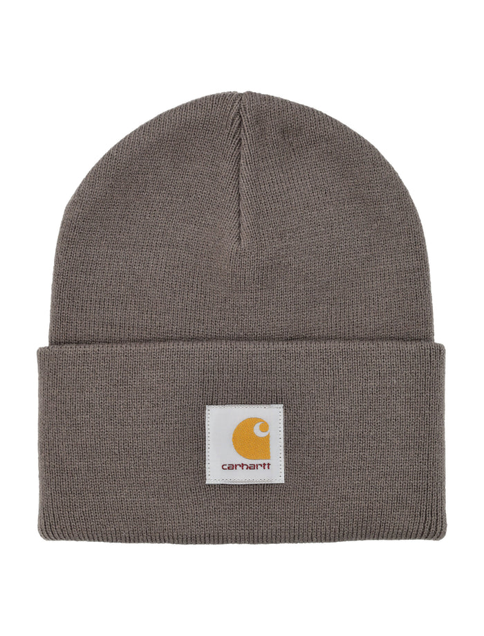 Carhartt Wip Logo Patch Beanie Porphypry Acrylic Hat
