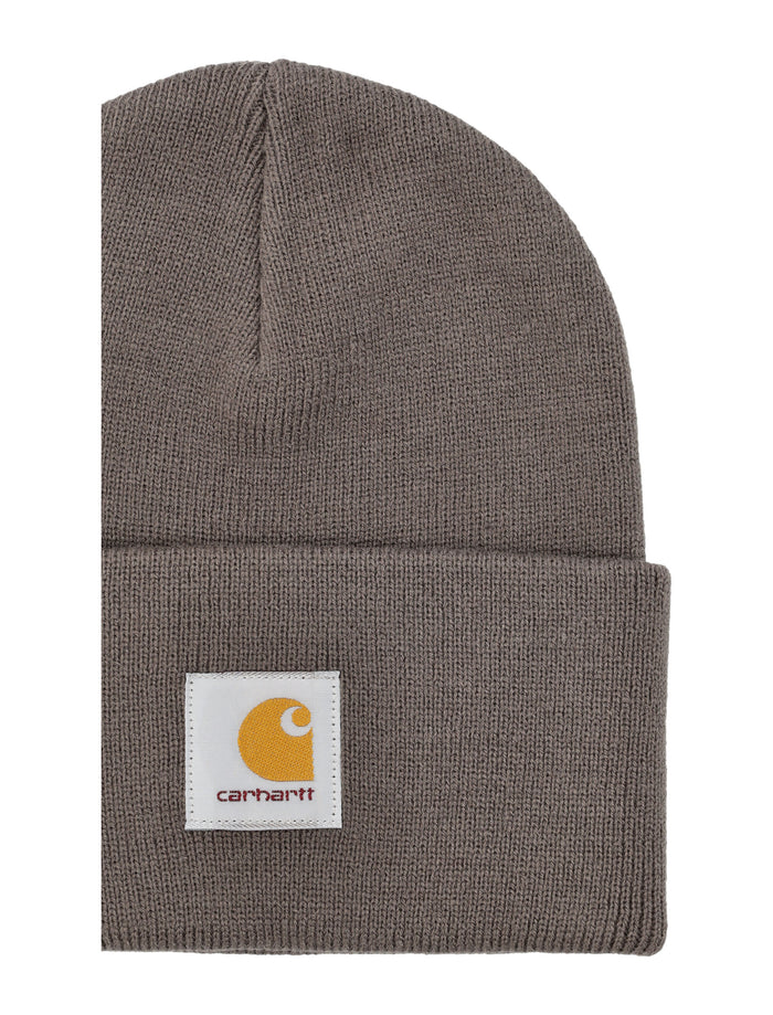 Carhartt Wip Logo Patch Beanie Porphypry Acrylic Hat