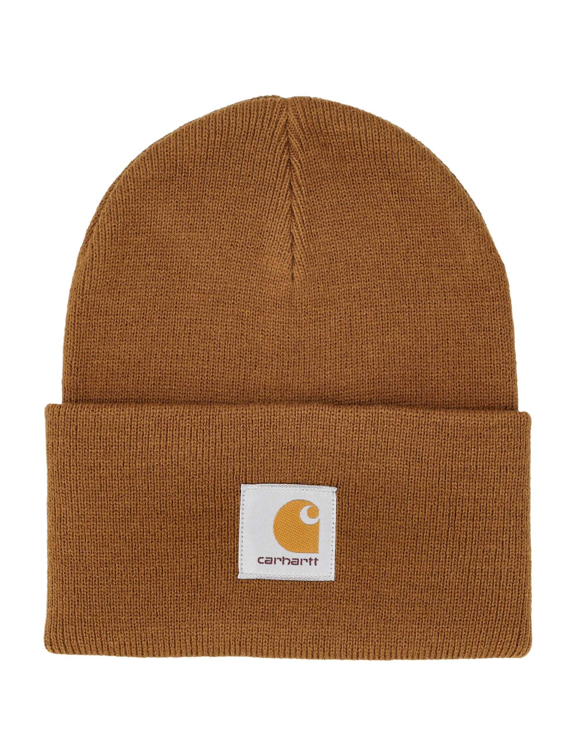 Carhartt WIP Logo Patch Beanie Hamilton Brown Acrylic Hat