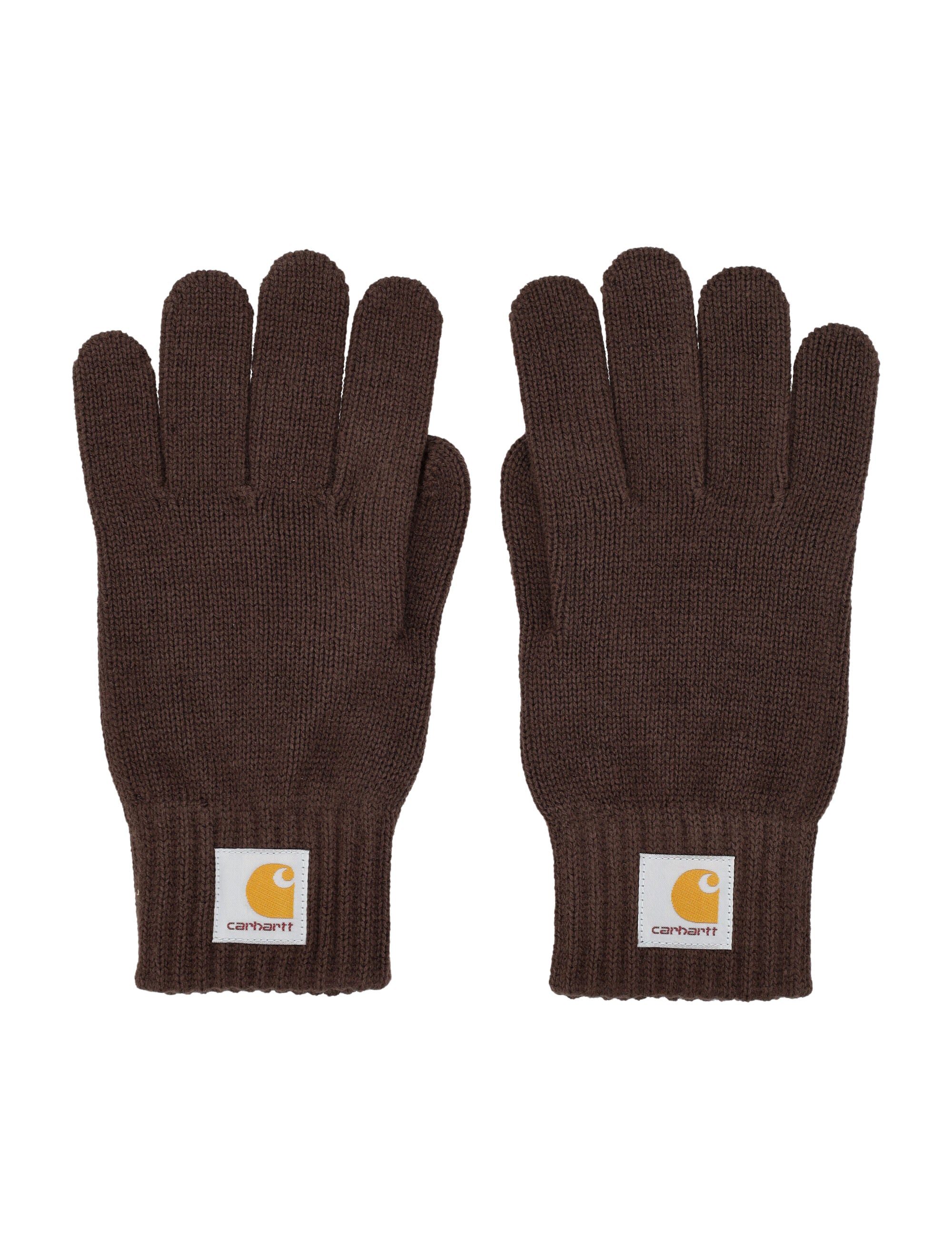 Carhartt WIP Watch gloves with ribbed cuffs Palisander Acrylic
