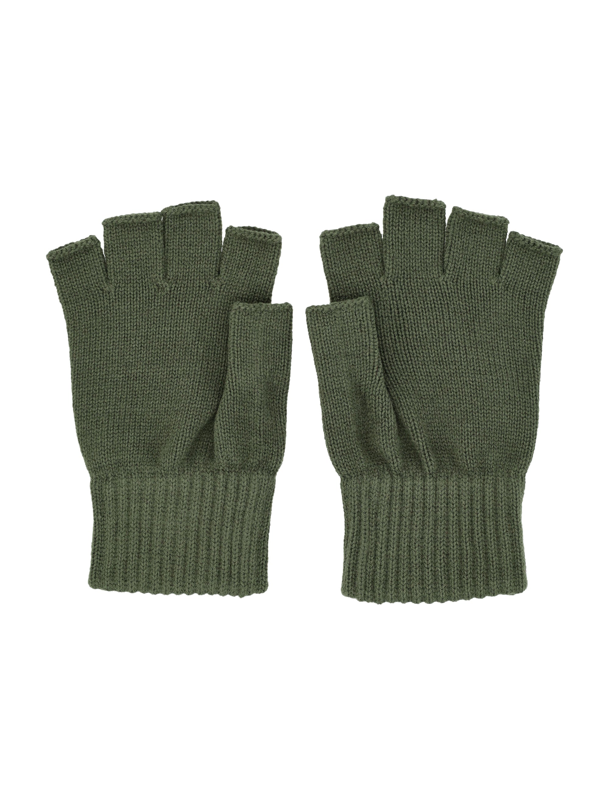 Carhartt WIP Logo fingerless knit mittens Opuntia Acrylic Glove
