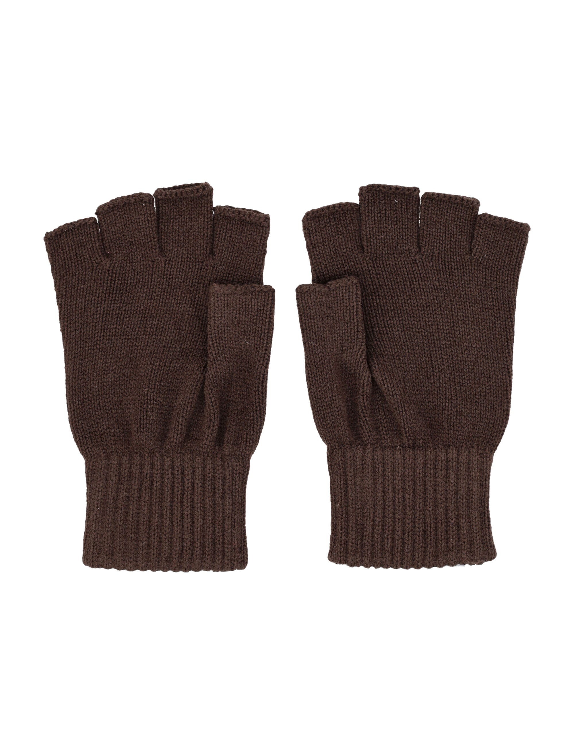 Carhartt WIP Logo fingerless knit mittens Palisander Acrylic Glove
