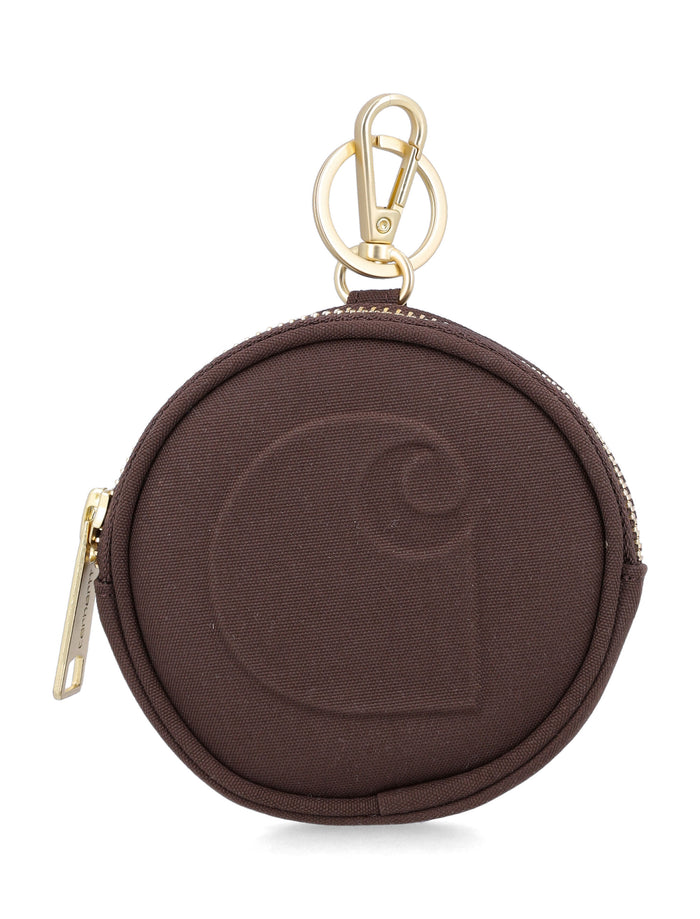 Carhartt WIP Clarton nylon zip wallet Tobacco