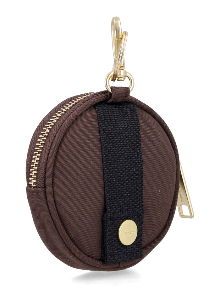 Carhartt WIP Clarton nylon zip wallet Tobacco