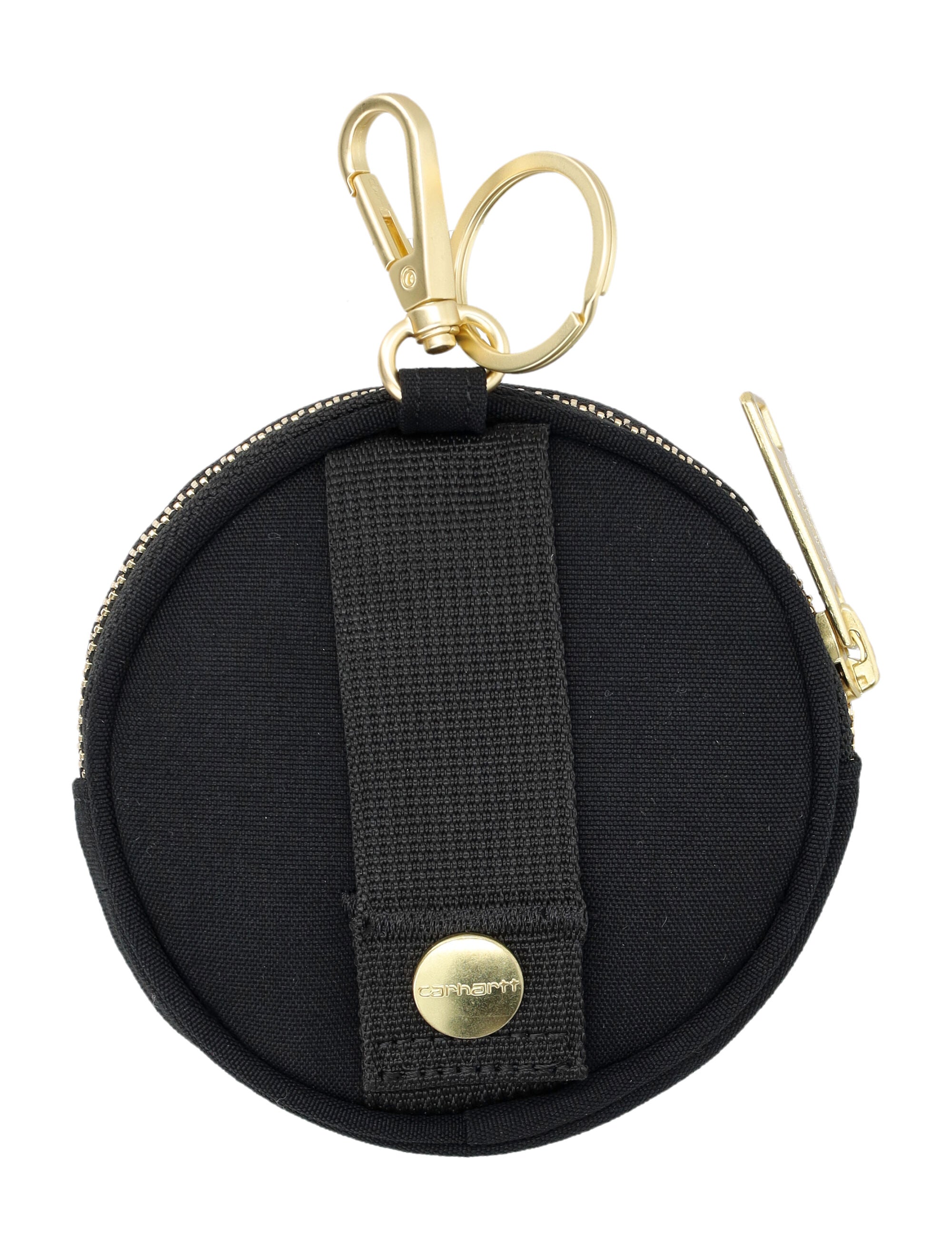 Carhartt WIP Clarton nylon zip wallet Black