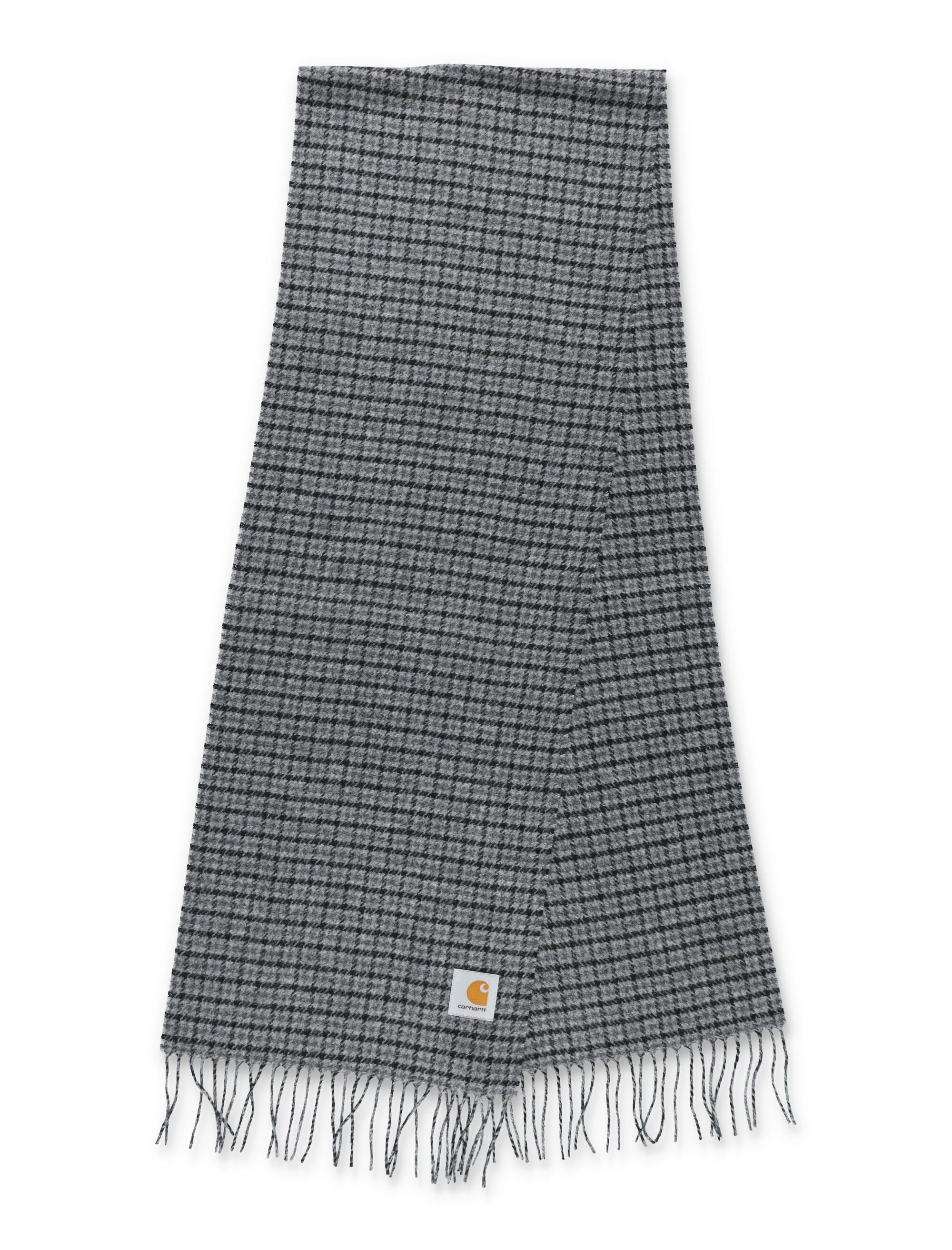 Carhartt WIP Lowis checked scarf Grey Heather Wool