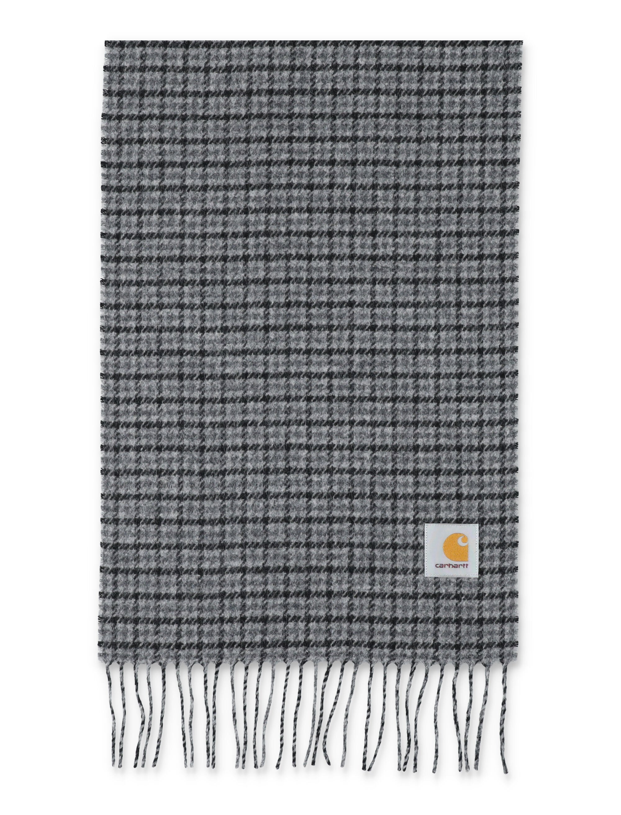 Carhartt WIP Lowis checked scarf Grey Heather Wool