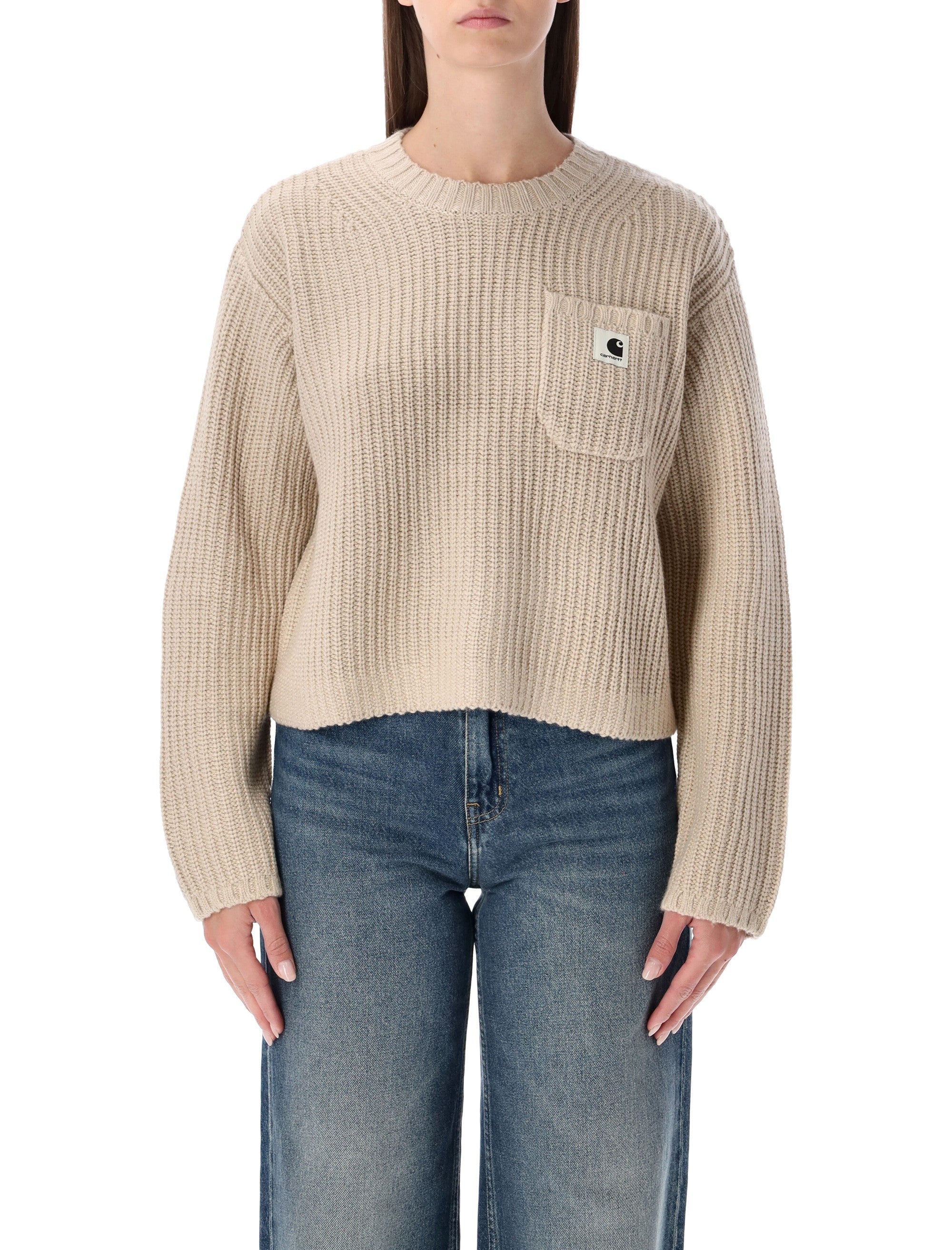 Carhartt WIP Mira wool-blend sweater Fleur De Sal Acrylic