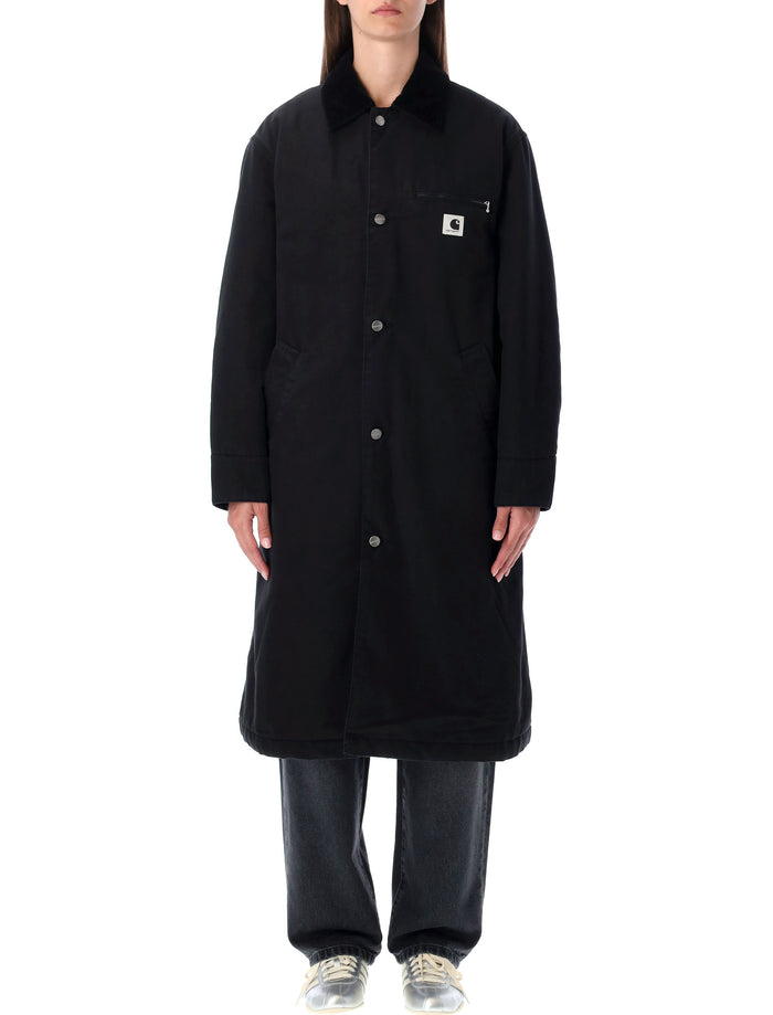 Carhartt WIP Webster cotton canvas coat Black Lining