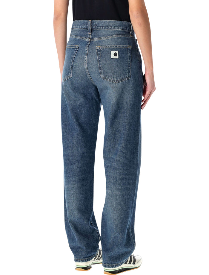 Carhartt WIP Arin denim pants Blue Dark Used Wash Organic Cotton Jean